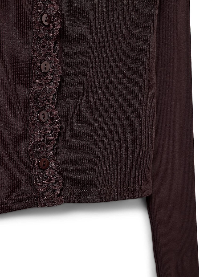 Sofie Schnoor Young - ANYIASY CARDIGAN - cardigans - dark plum - 2