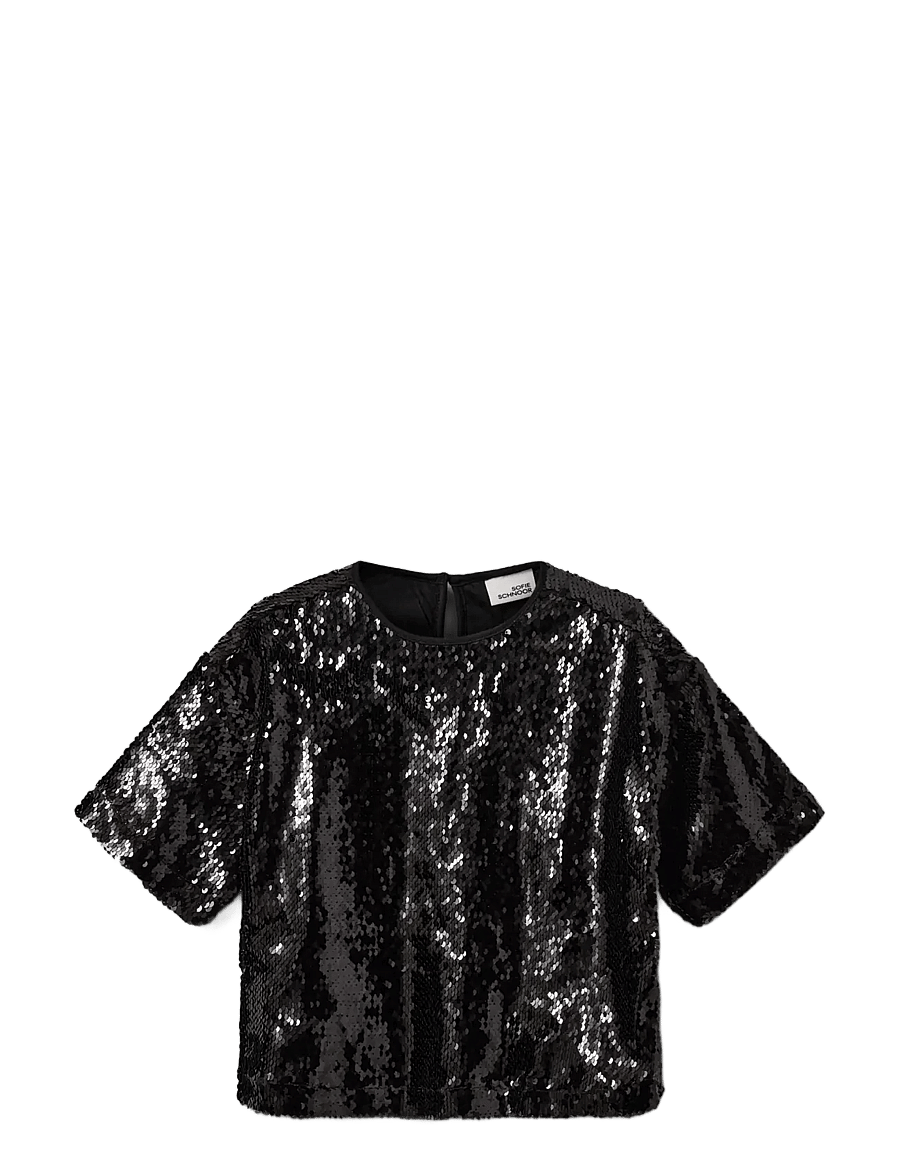 Sofie Schnoor Young - FELUCASY BLOUSE - bluser & tunikaer - black glitter - 0