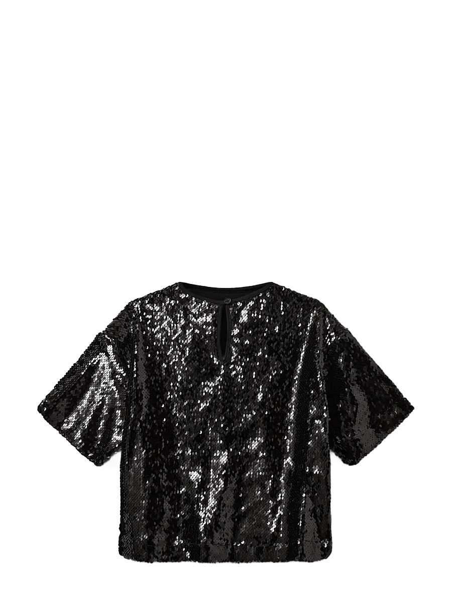 Sofie Schnoor Young - FELUCASY BLOUSE - bluser & tunikaer - black glitter - 1