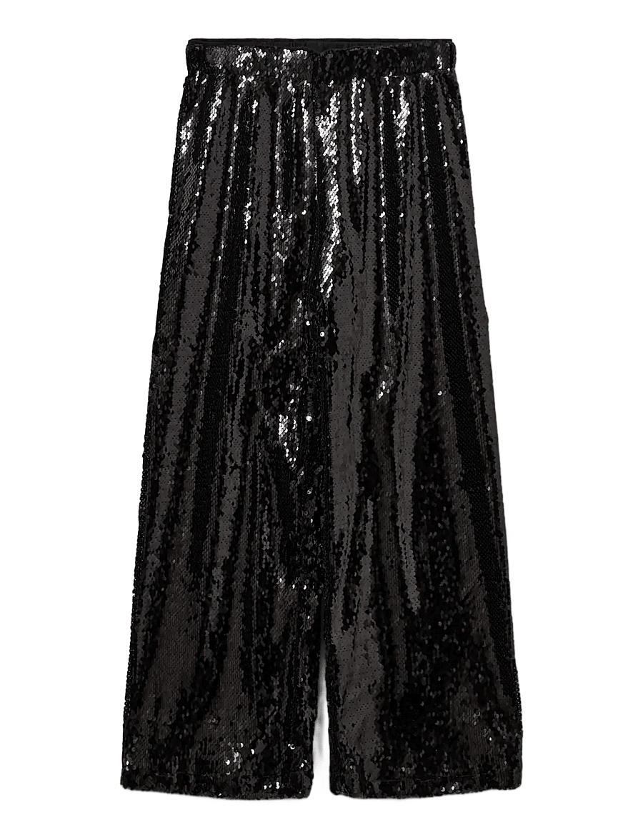 Sofie Schnoor Young - OTELLISY TROUSERS - byxor - black glitter - 0