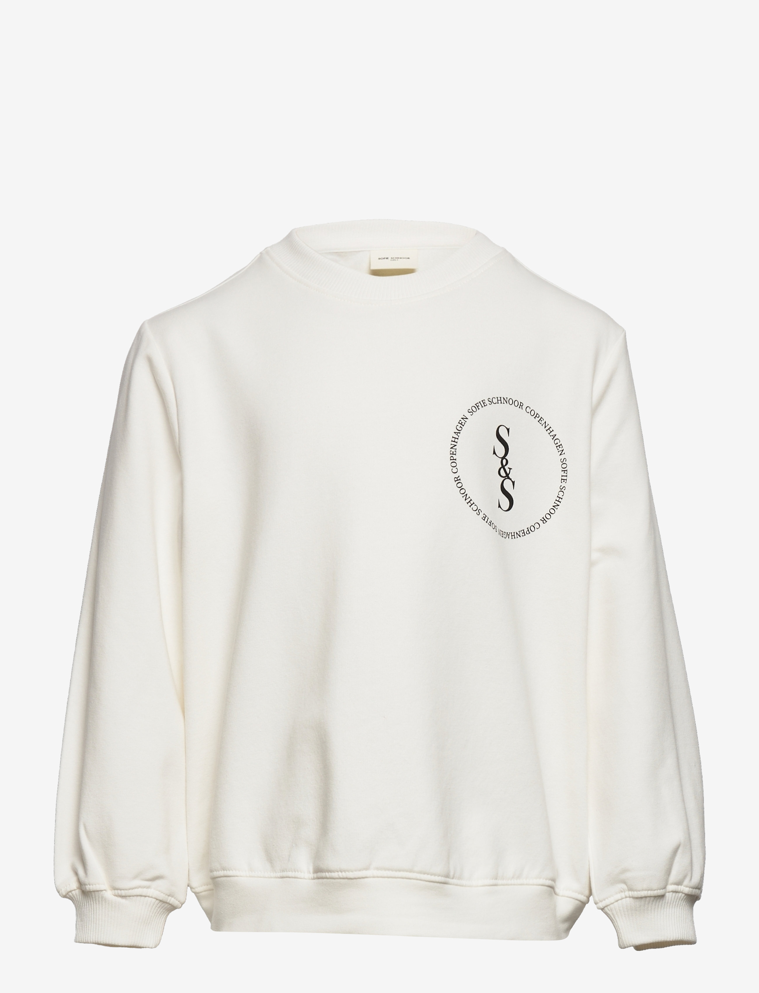 Sofie Schnoor Young Sweatshirt, 128, White, Sweatshirts & Hættetrøjer > Sweatshirts, Børn
