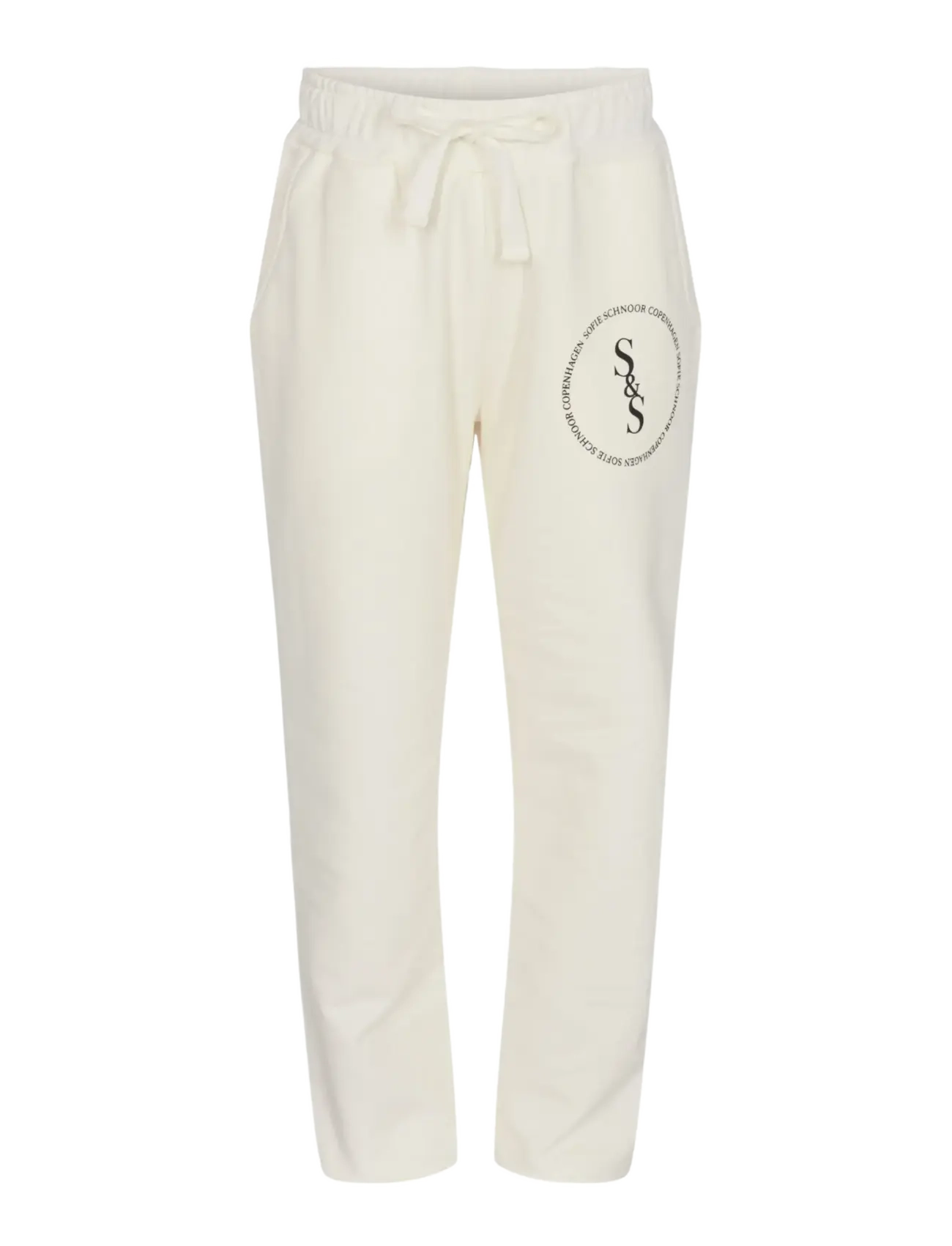 Sofie Schnoor Young Sgvidasy Sweatpants, 116, White, Underdele > Joggingbukser, Børn