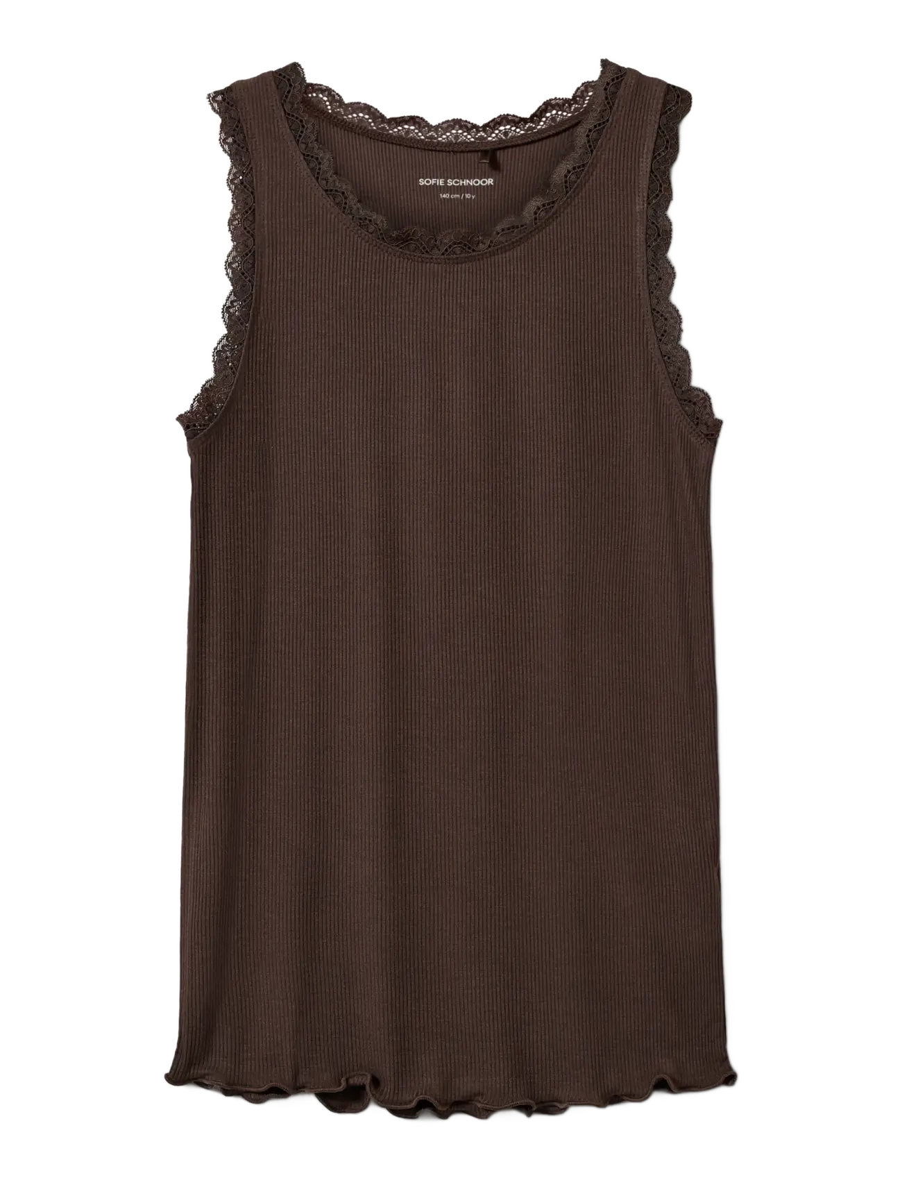 Sofie Schnoor Young ASTRIDSY TOP - Toppar & T-shirts - BROWN FUDGE / brown