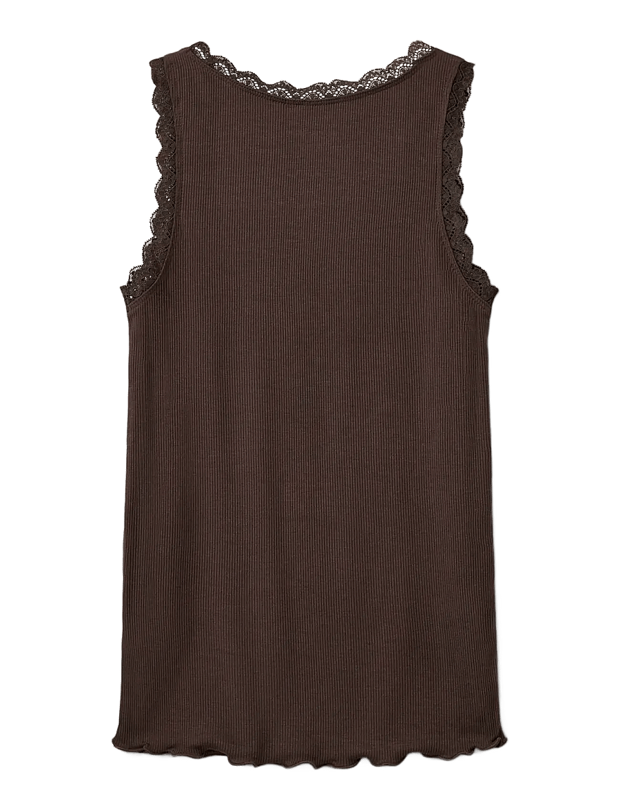 Sofie Schnoor Young - ASTRIDSY TOP - tanktops - brown fudge - 1