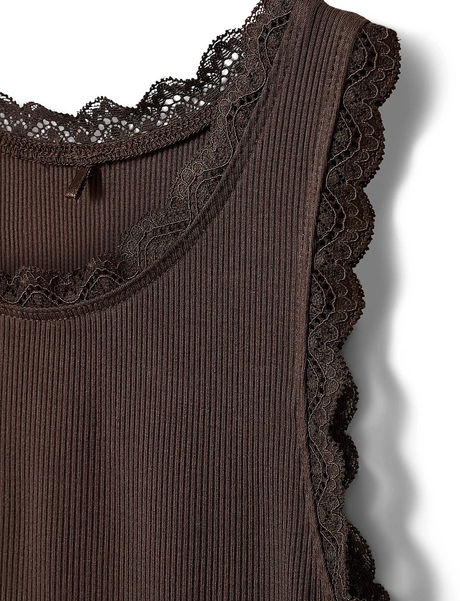 Sofie Schnoor Young - ASTRIDSY TOP - tanktops - brown fudge - 2