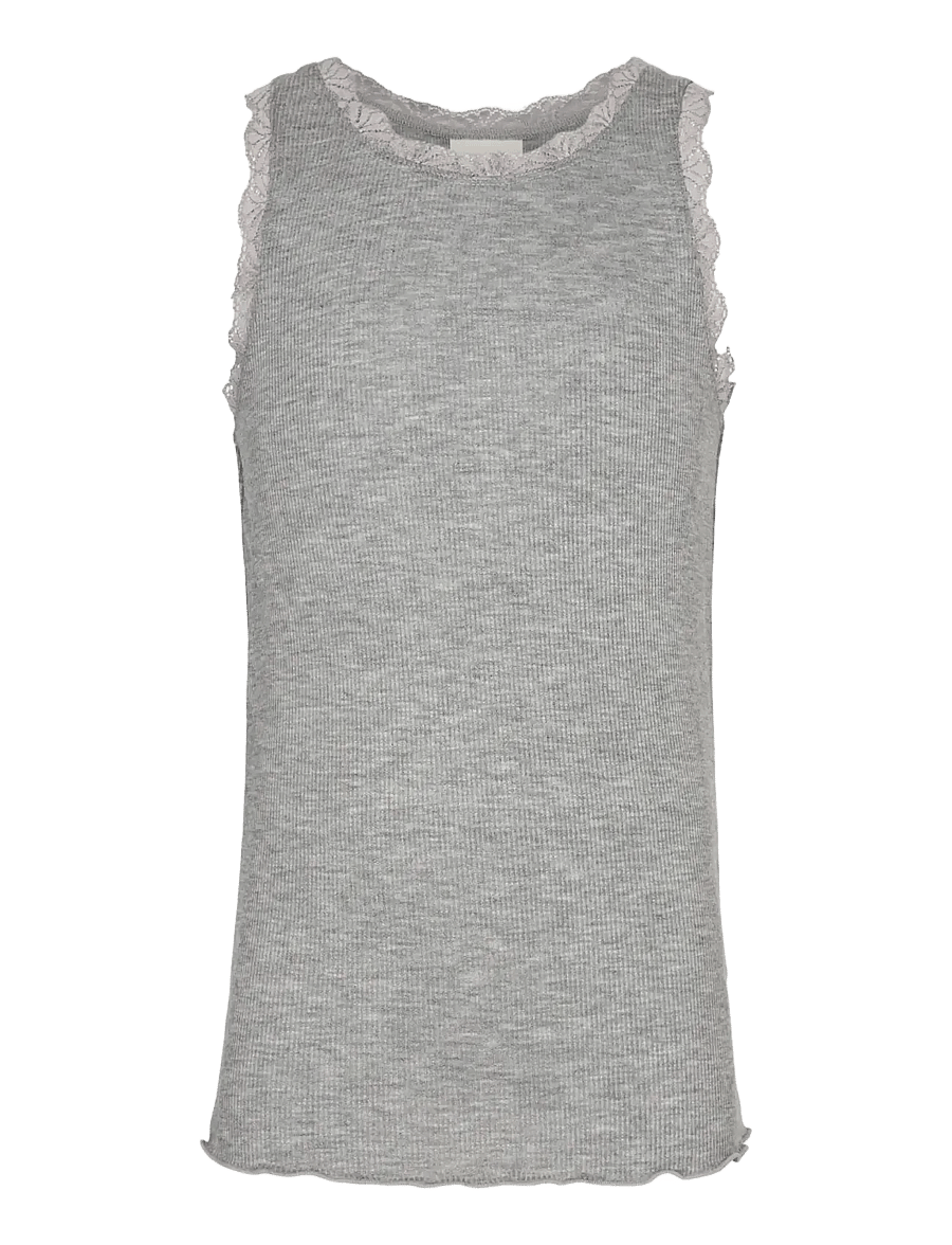 Sofie Schnoor Young - ASTRIDSY TOP - tanktops - grey melange - 0