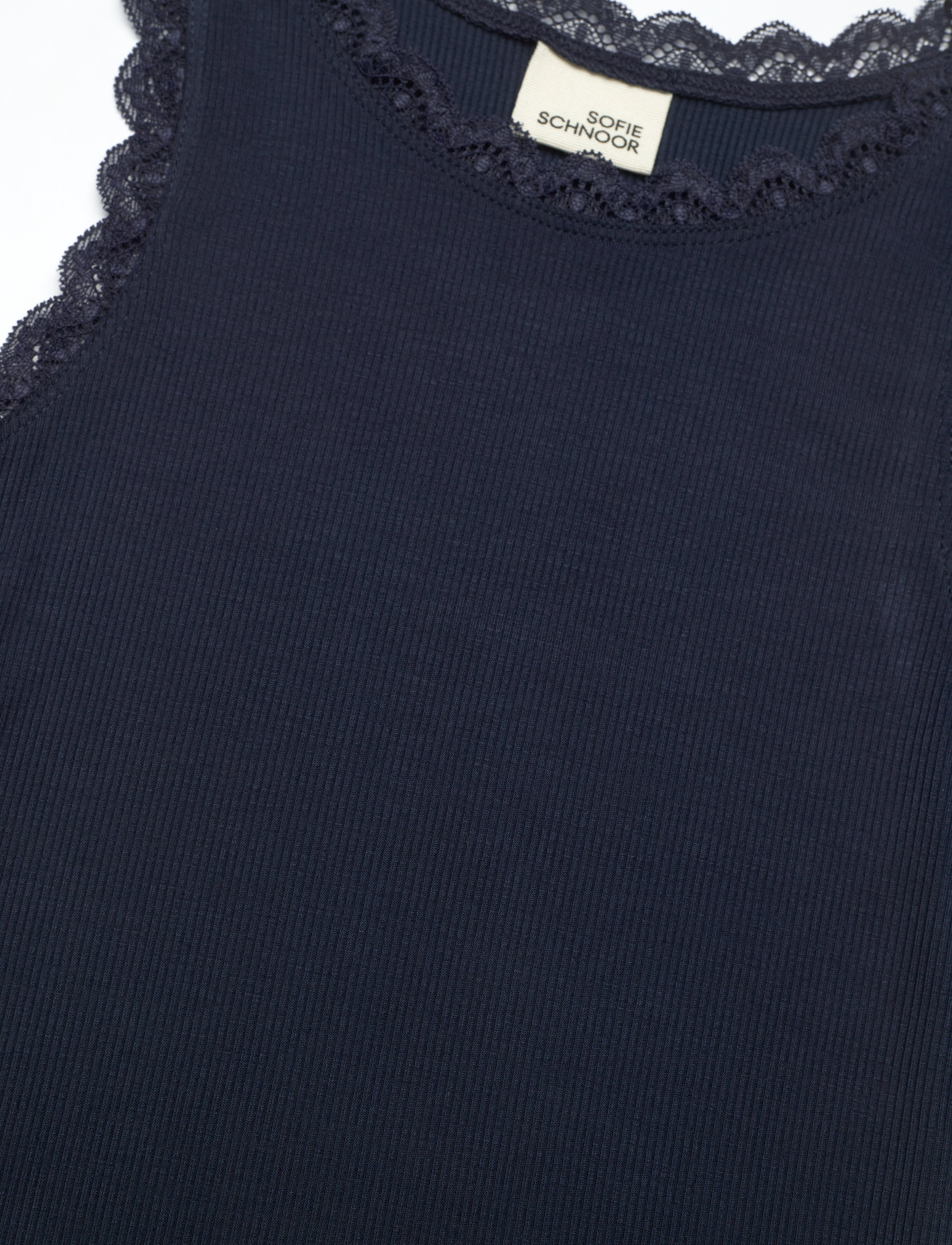 Sofie Schnoor Young - ASTRIDSY TOP - linnen - navy blue - 2