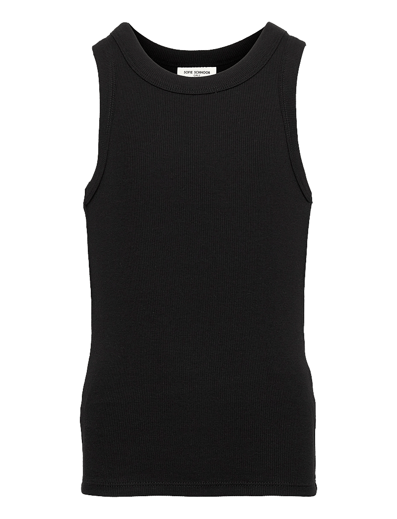 Sofie Schnoor Young - ANNELLASY TOP - linnen - black - 0