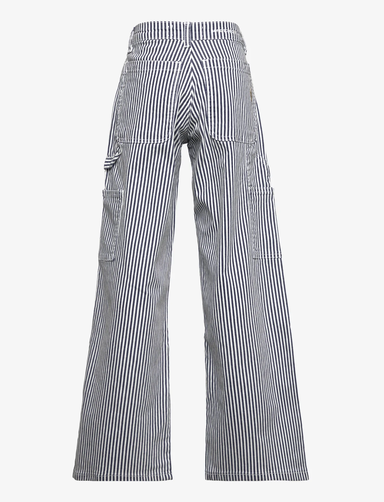 Sofie Schnoor Young - Pants - kelnės - dark blue striped - 1