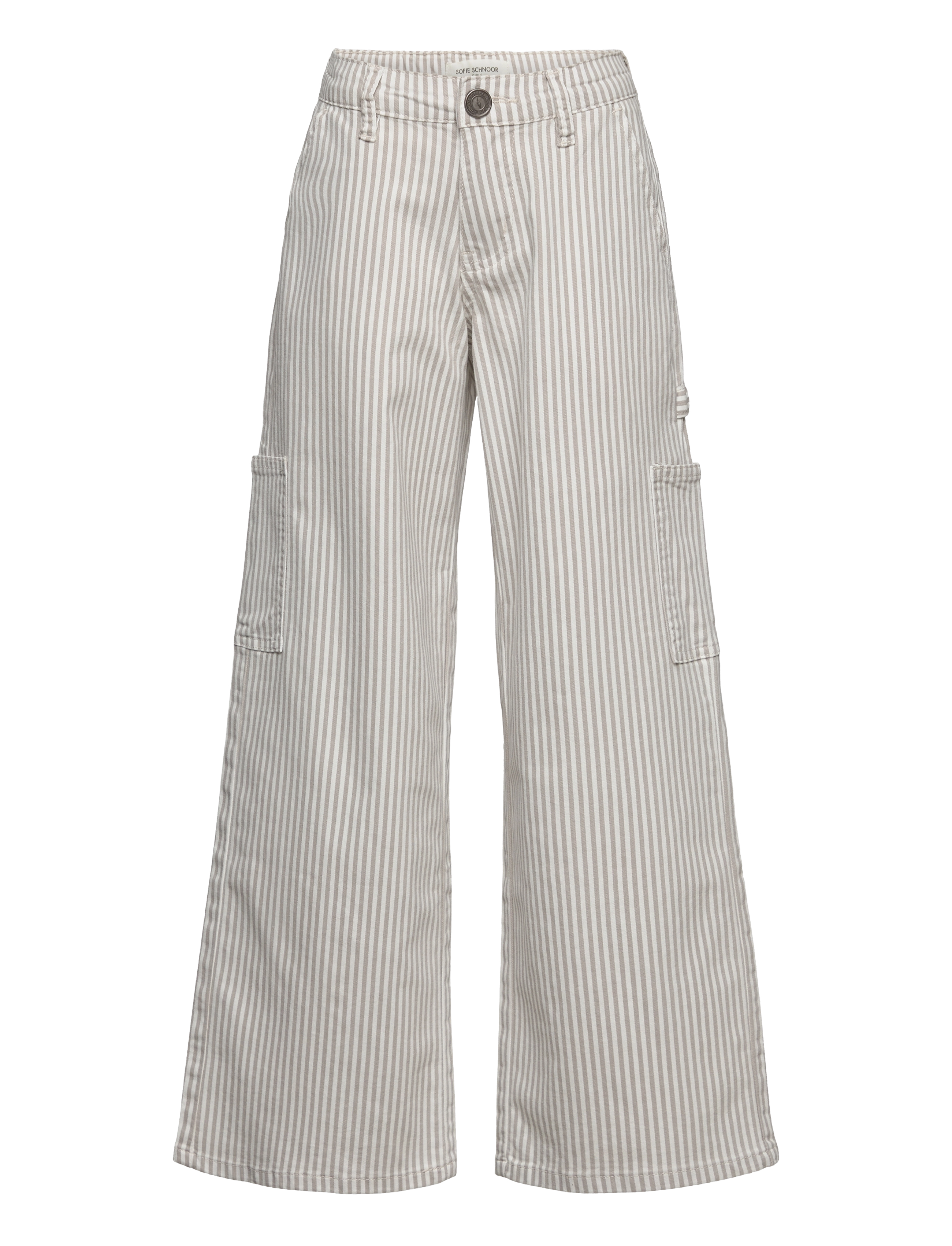 Sofie Schnoor Young GITTESY TROUSERS - Kleidung - LIGHT BROWN STRIPED / beige