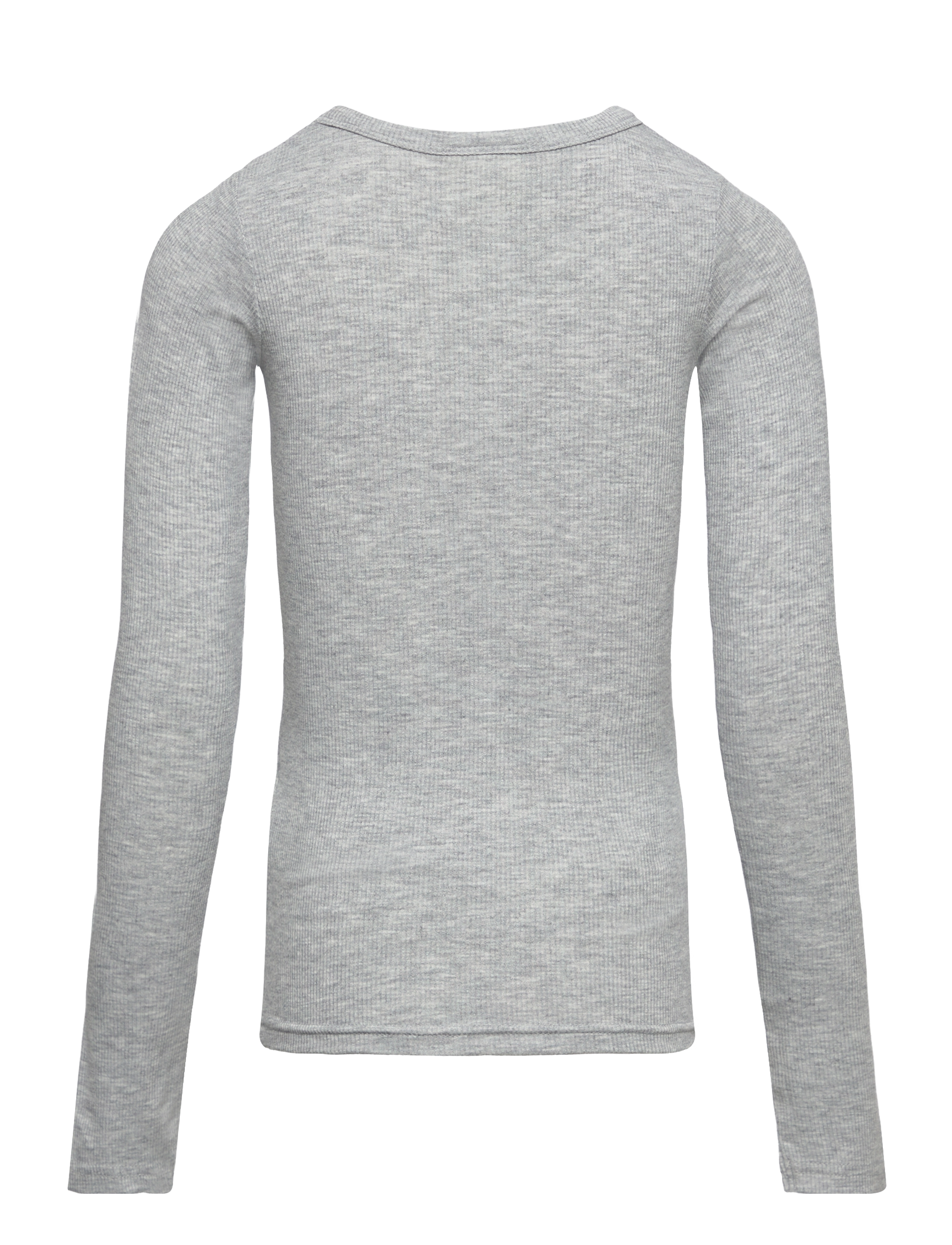Sofie Schnoor Young - PETRICIASY T-SHIRT LONG SLEEVE - toppar & t-shirts - grey mel - 1