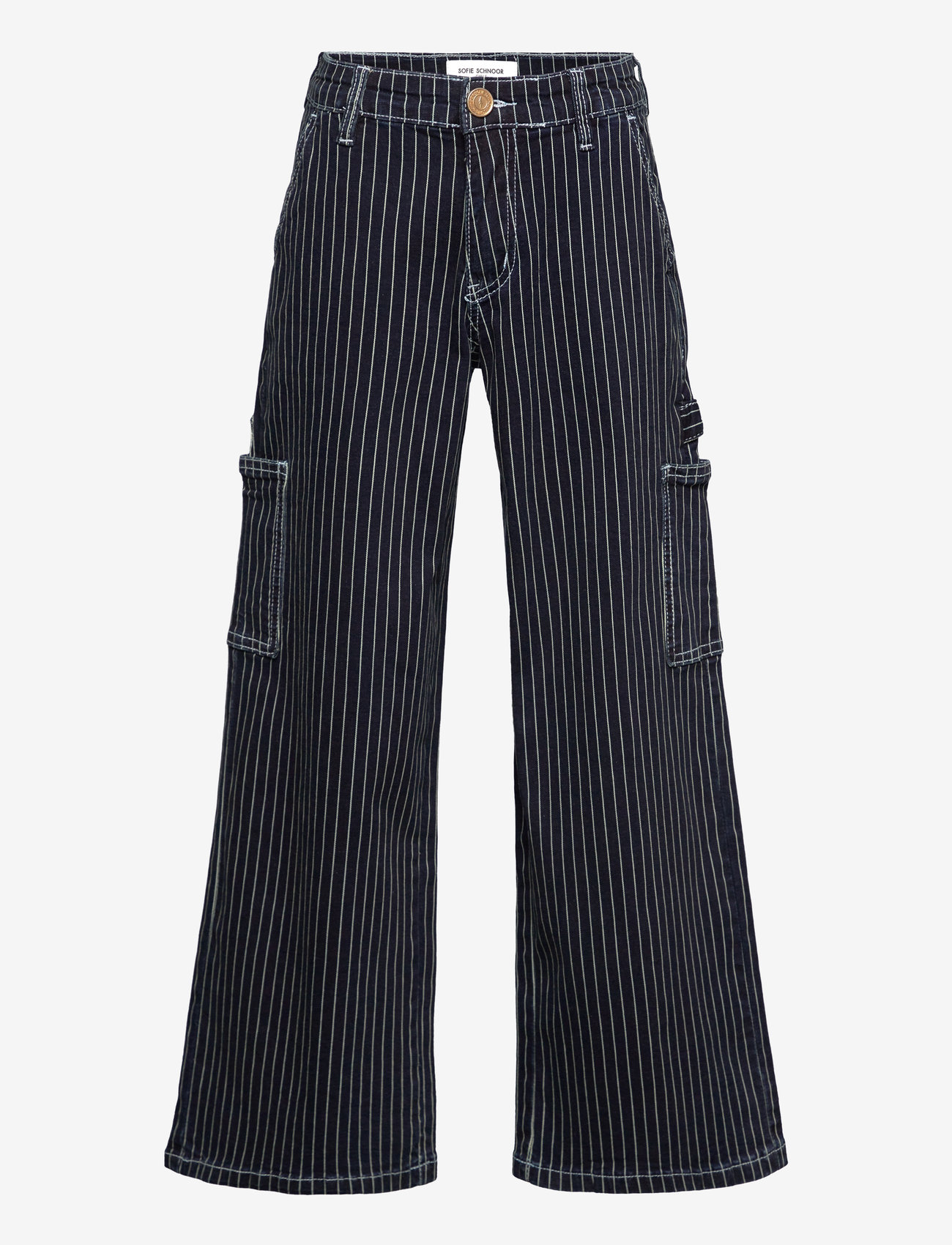 Sofie Schnoor Young - Jeans - wide leg jeans - dark blue striped - 0