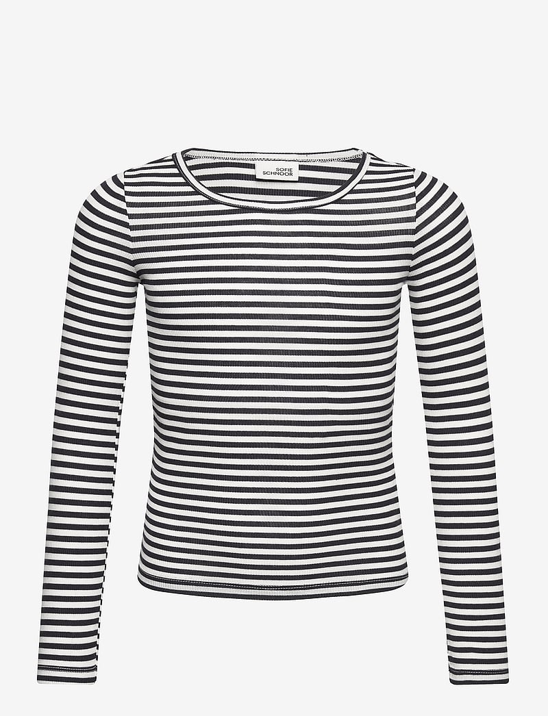 Sofie Schnoor Young - PETRICIASY T-SHIRT LONG SLEEVE - langärmelig - navy striped - 0