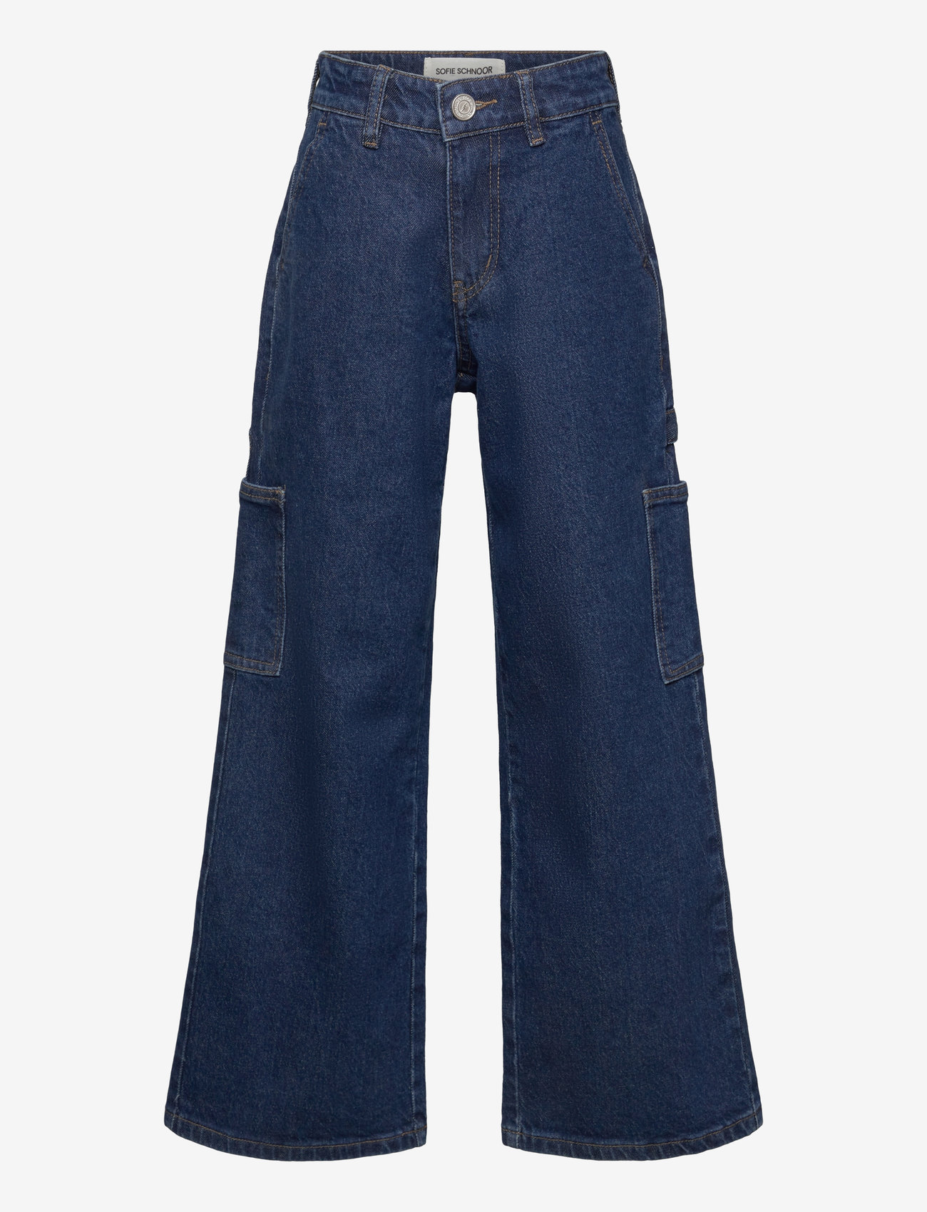 Sofie Schnoor Young - GITTESY TROUSERS - hosen mit weitem bein - denim blue - 0