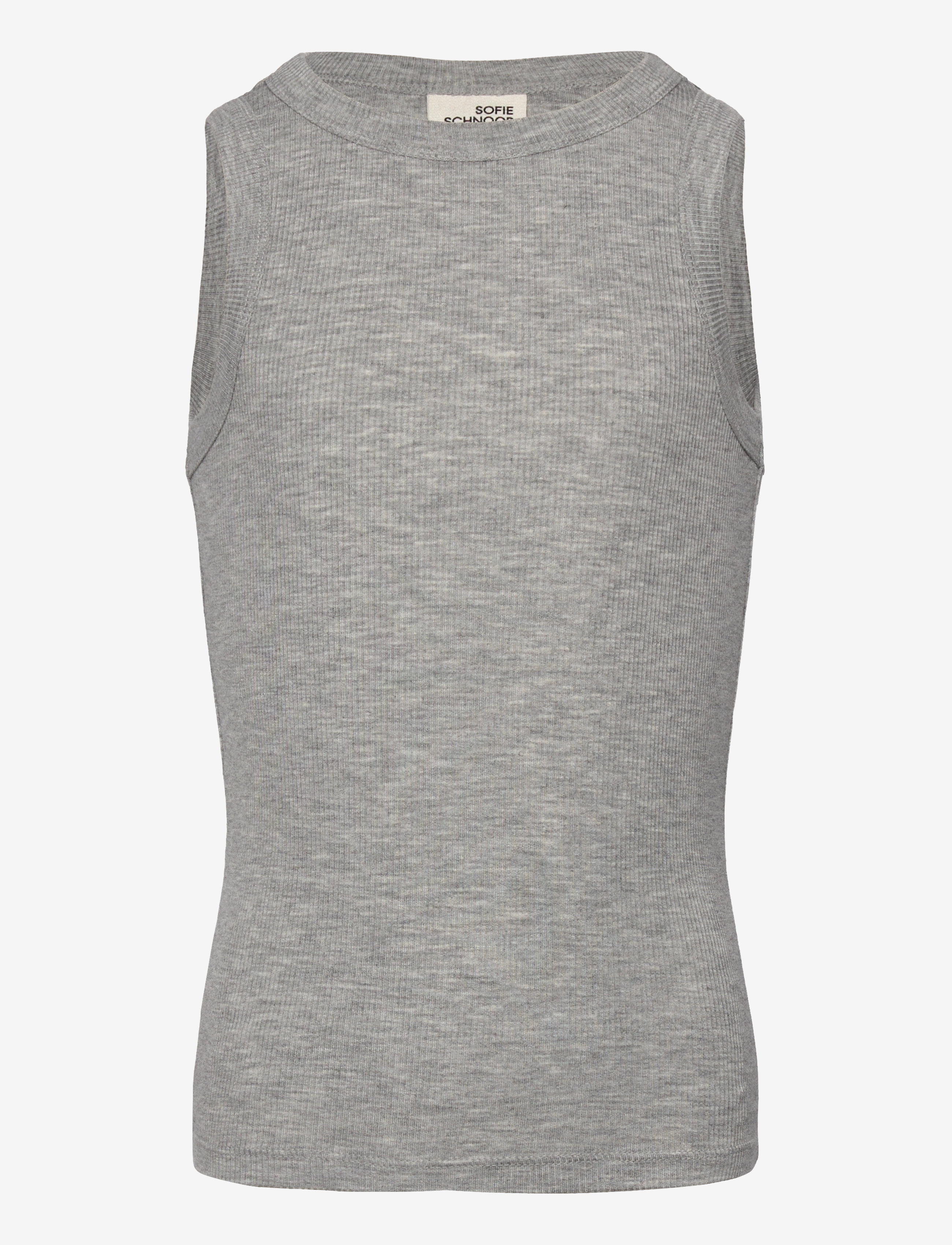 Sofie Schnoor Young Julliesy Top, Børn, Ribbet Tanktop, Grå, Str: 140