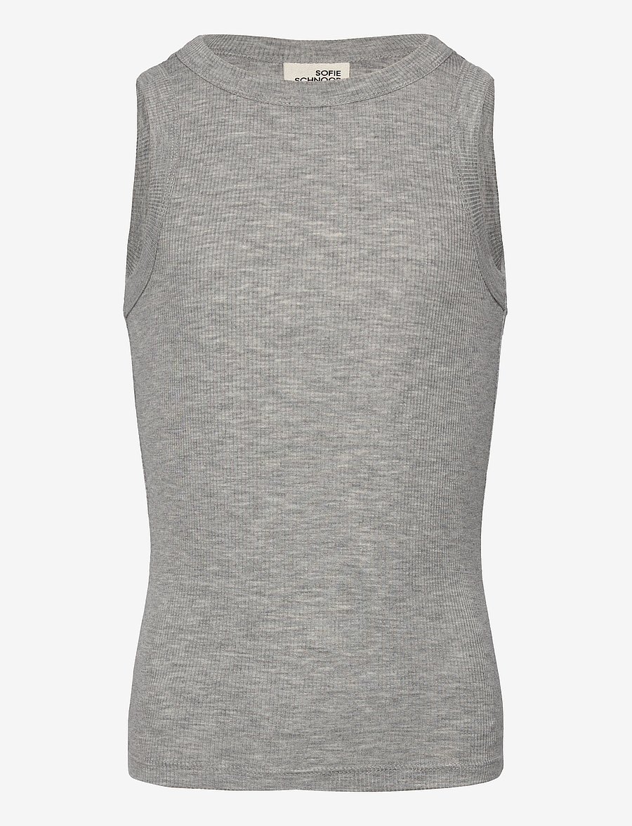 Sofie Schnoor Young - JULLIESY TOP - tanktops - grey melange - 0