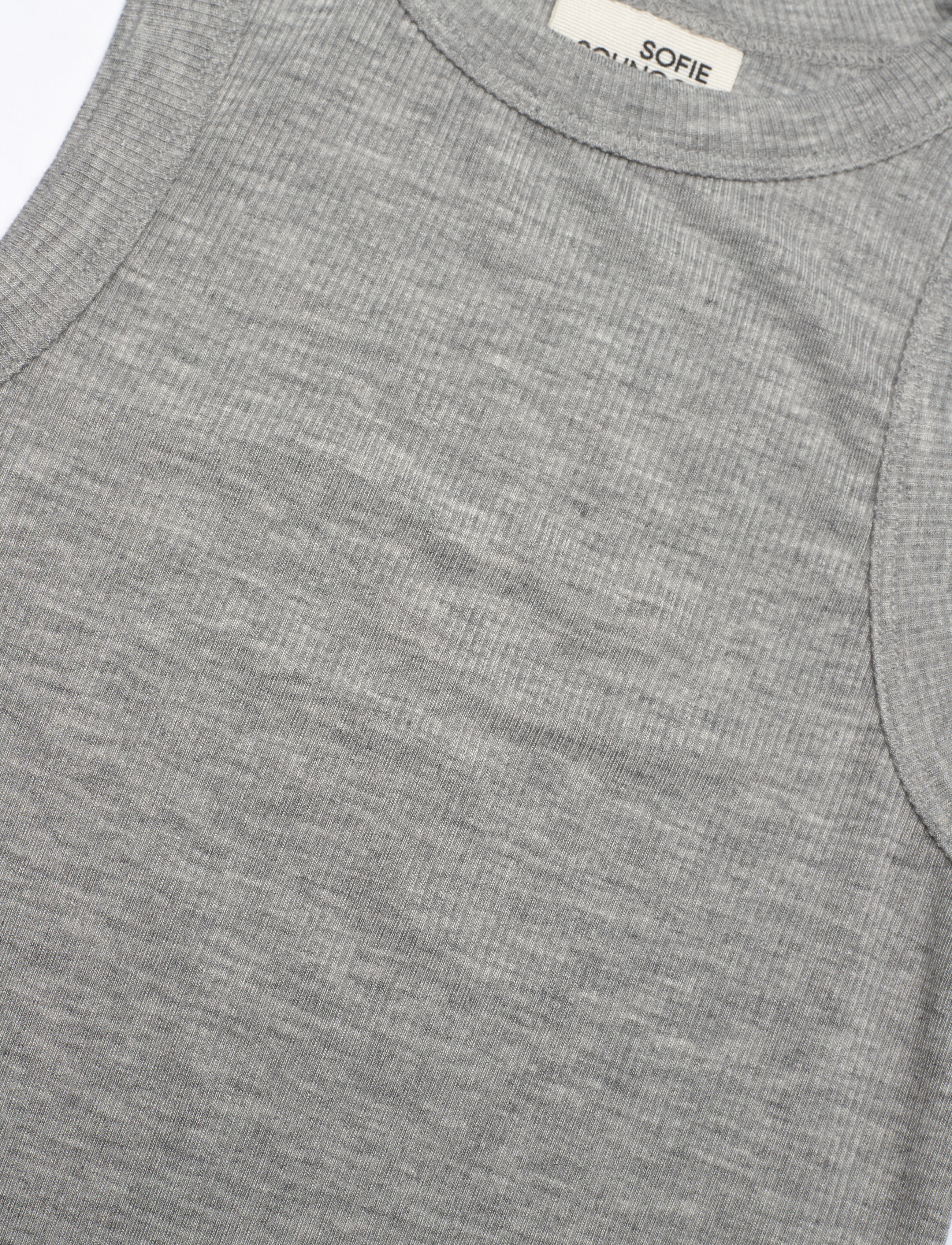 Sofie Schnoor Young - JULLIESY TOP - linnen - grey melange - 2