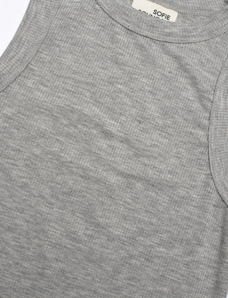 Sofie Schnoor Young - JULLIESY TOP - tanktops - grey melange - 2