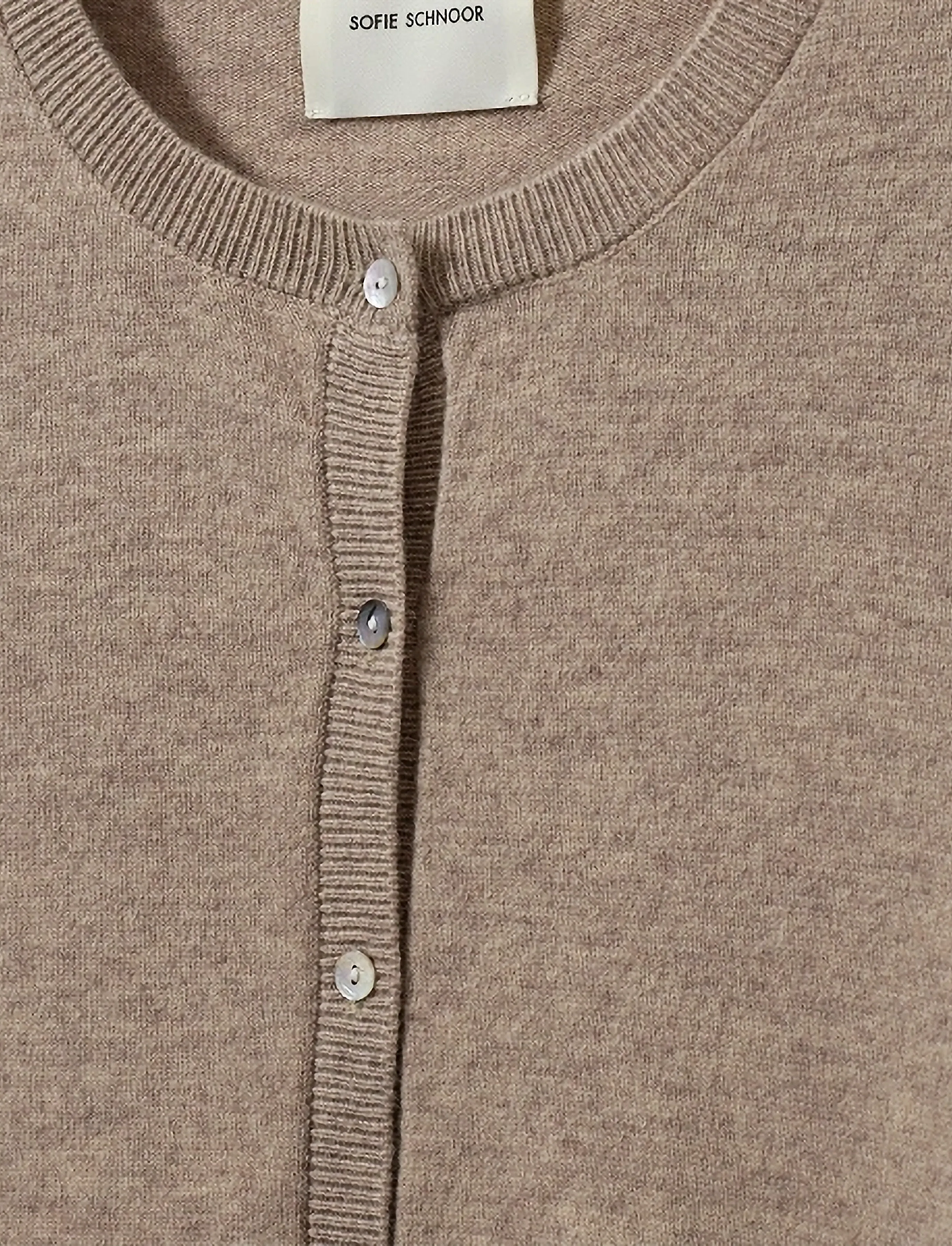 Sofie Schnoor Young - CISSESY CARDIGAN - cardigans - brown melange - 2