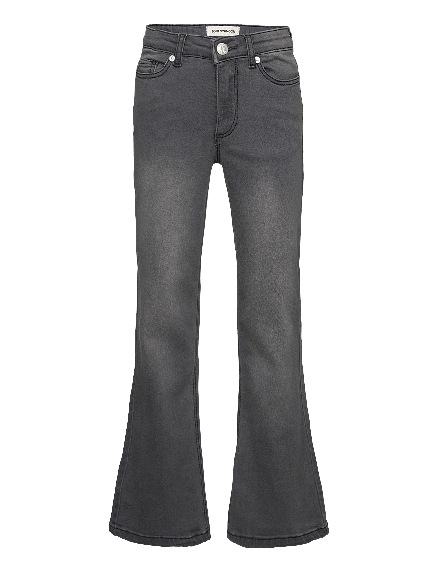 Sofie Schnoor Young - SOFIASY TROUSERS - hosen mit weitem bein - grey - 0