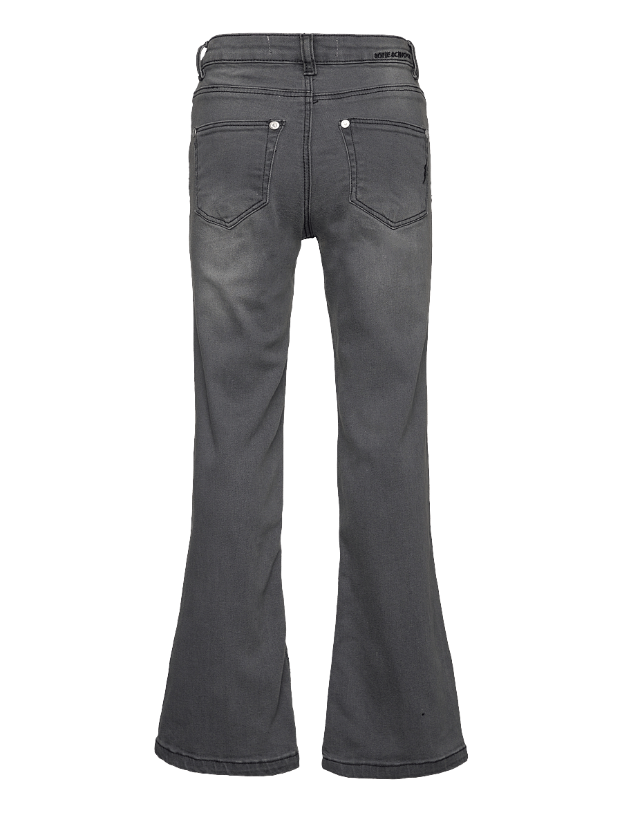 Sofie Schnoor Young - SOFIASY TROUSERS - hosen mit weitem bein - grey - 1