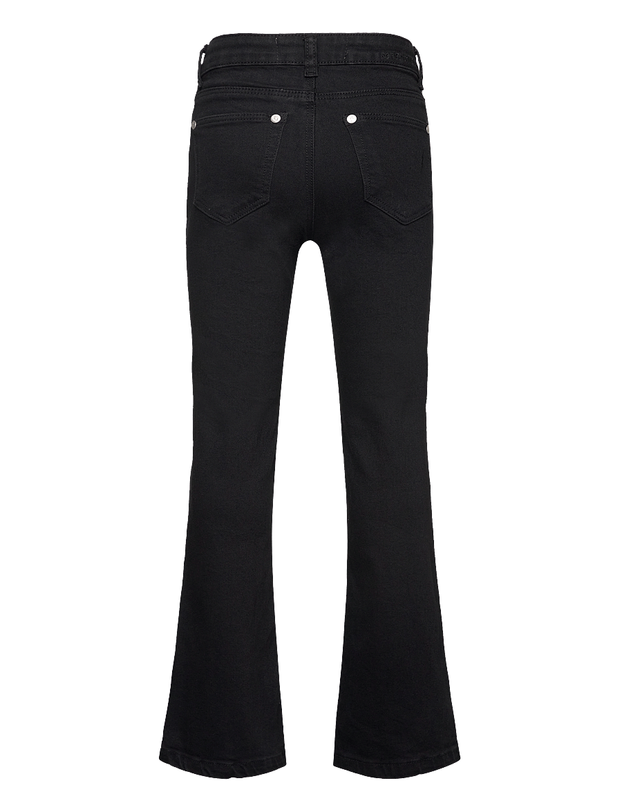 Sofie Schnoor Young - SOFIASY TROUSERS - víðar gallabuxur - washed black - 1
