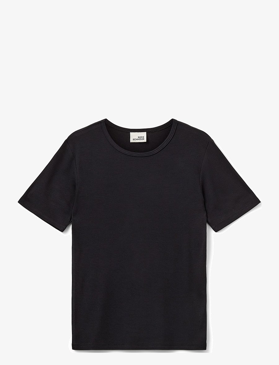 Sofie Schnoor Young - NATALIASY T-SHIRT - kortærmede t-shirts - black - 0