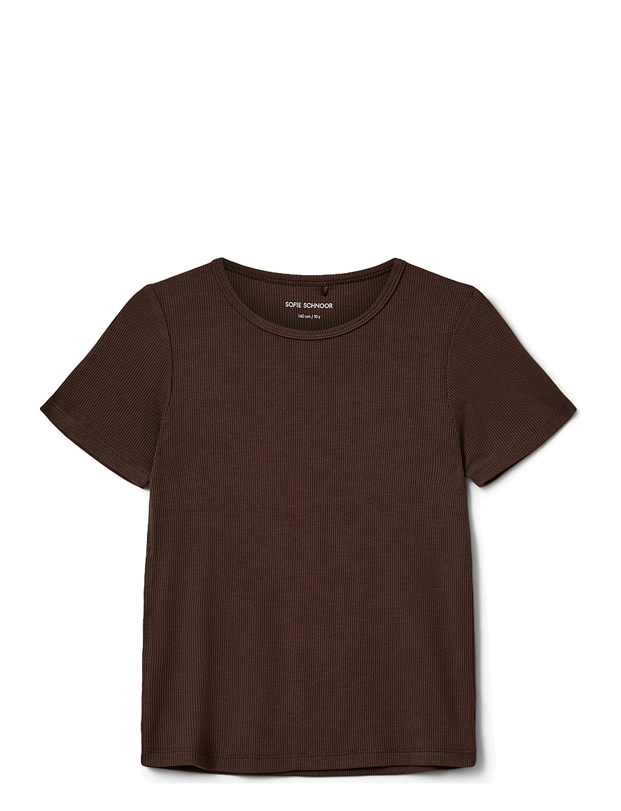 Sofie Schnoor Young - NATALIASY T-SHIRT - kurzärmelige - brown fudge - 0