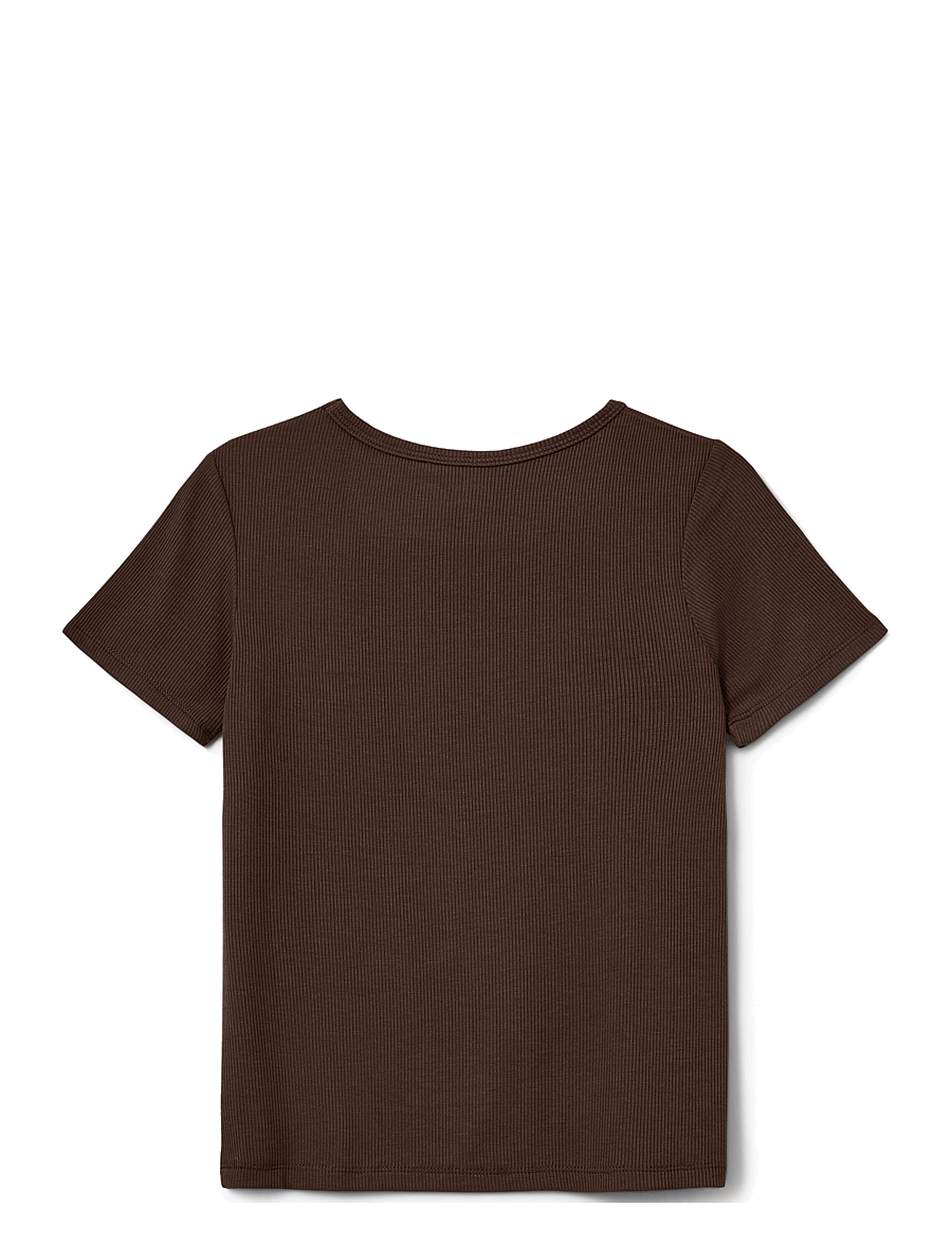 Sofie Schnoor Young - NATALIASY T-SHIRT - kurzärmelige - brown fudge - 1
