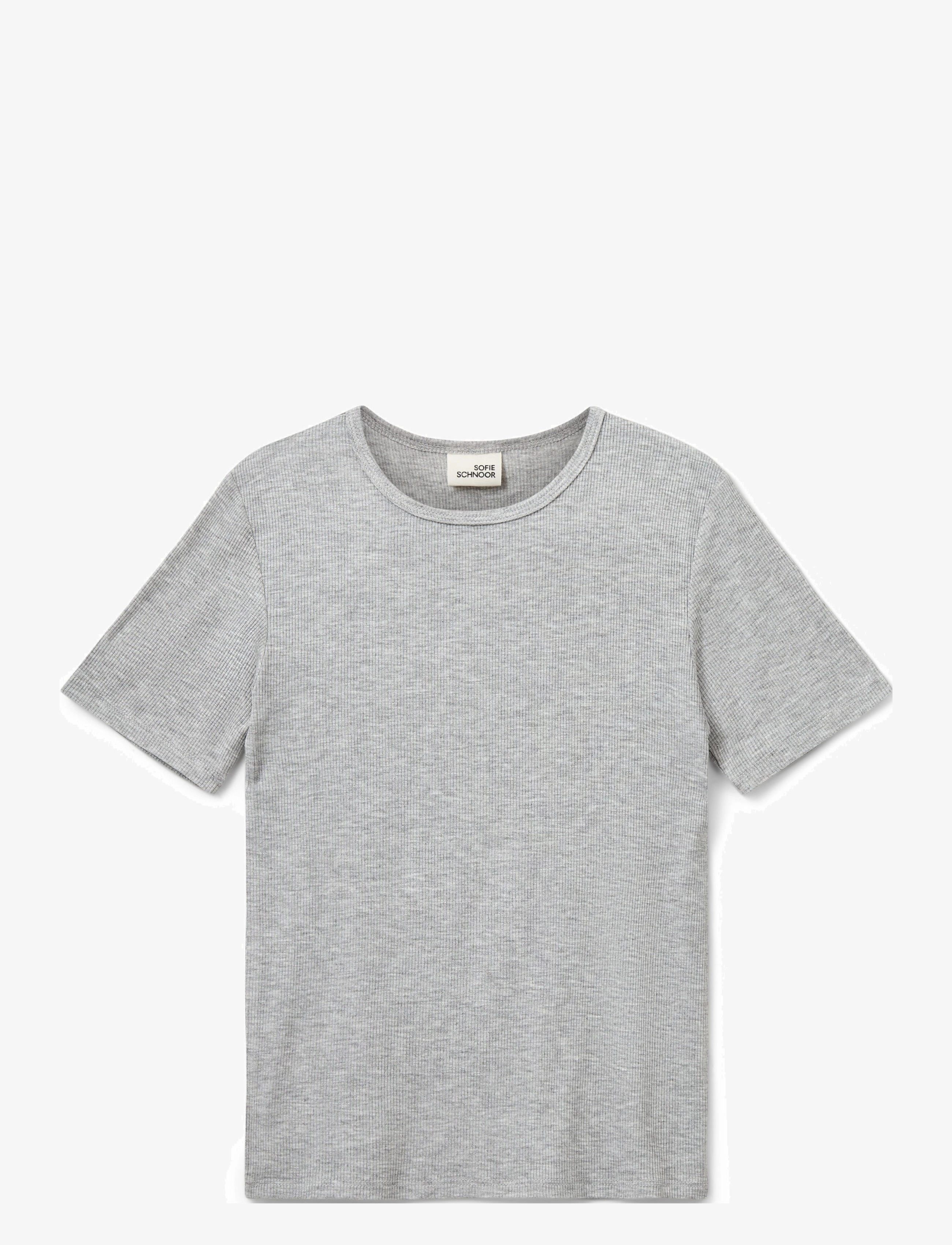 Sofie Schnoor Young - NATALIASY T-SHIRT - kurzärmelige - grey mel - 0
