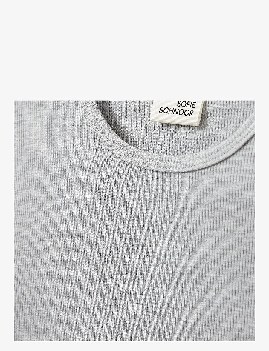 Sofie Schnoor Young - NATALIASY T-SHIRT - kurzärmelige - grey mel - 2