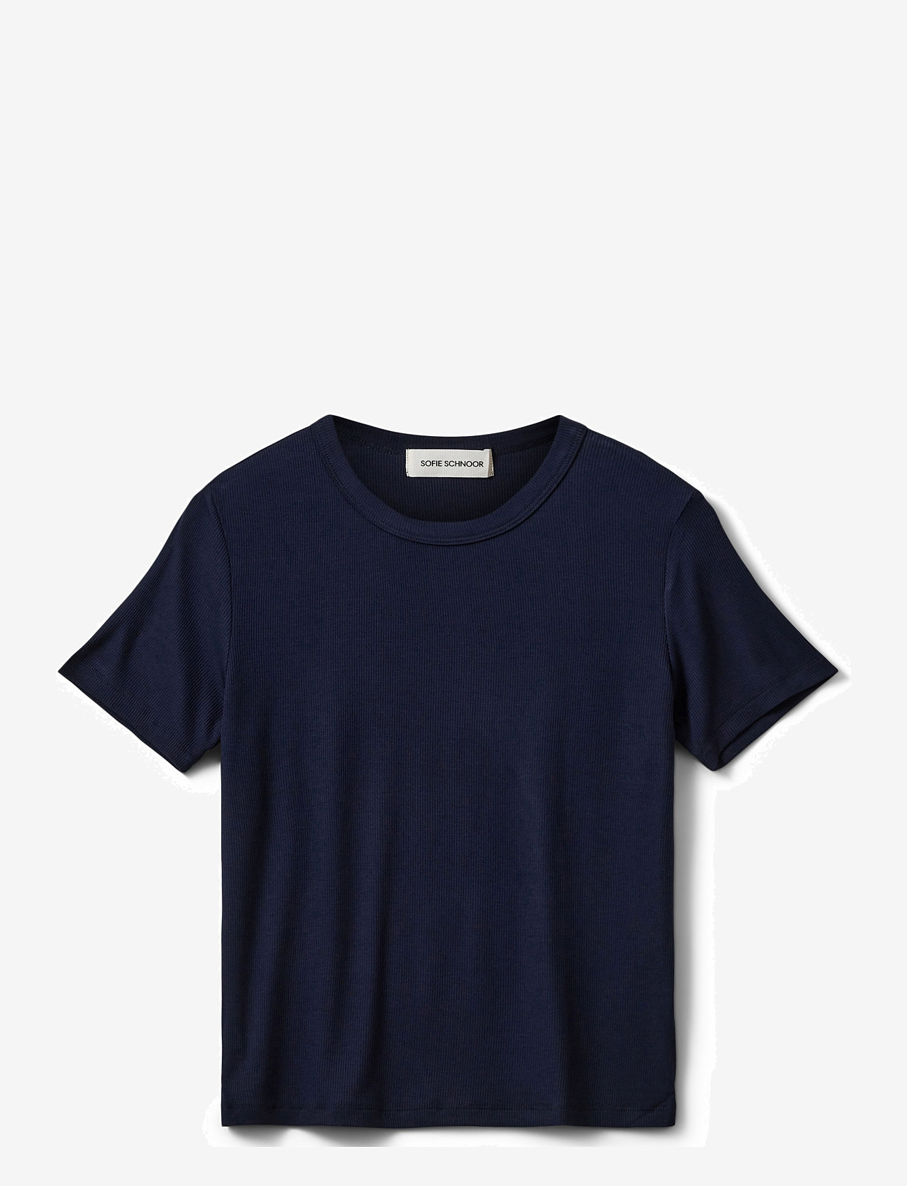 Sofie Schnoor Young - NATALIASY RIB T-SHIRT - lühikeste varrukatega - navy - 0