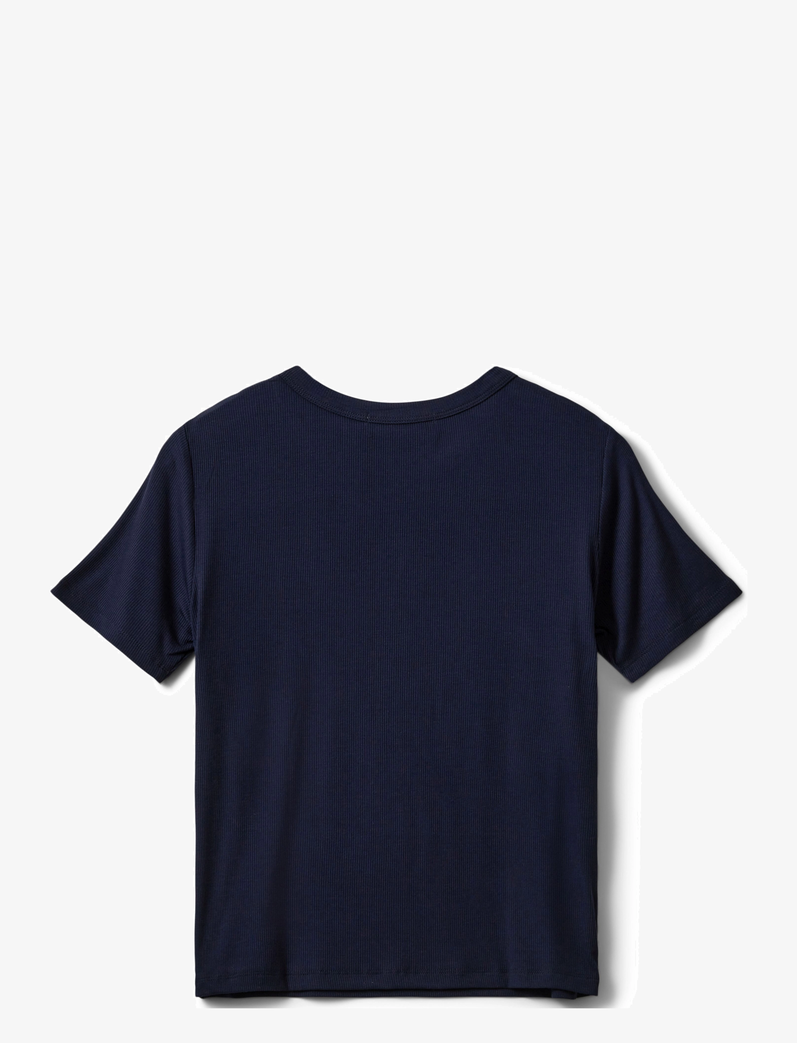 Sofie Schnoor Young - NATALIASY RIB T-SHIRT - short-sleeved t-shirts - navy - 1