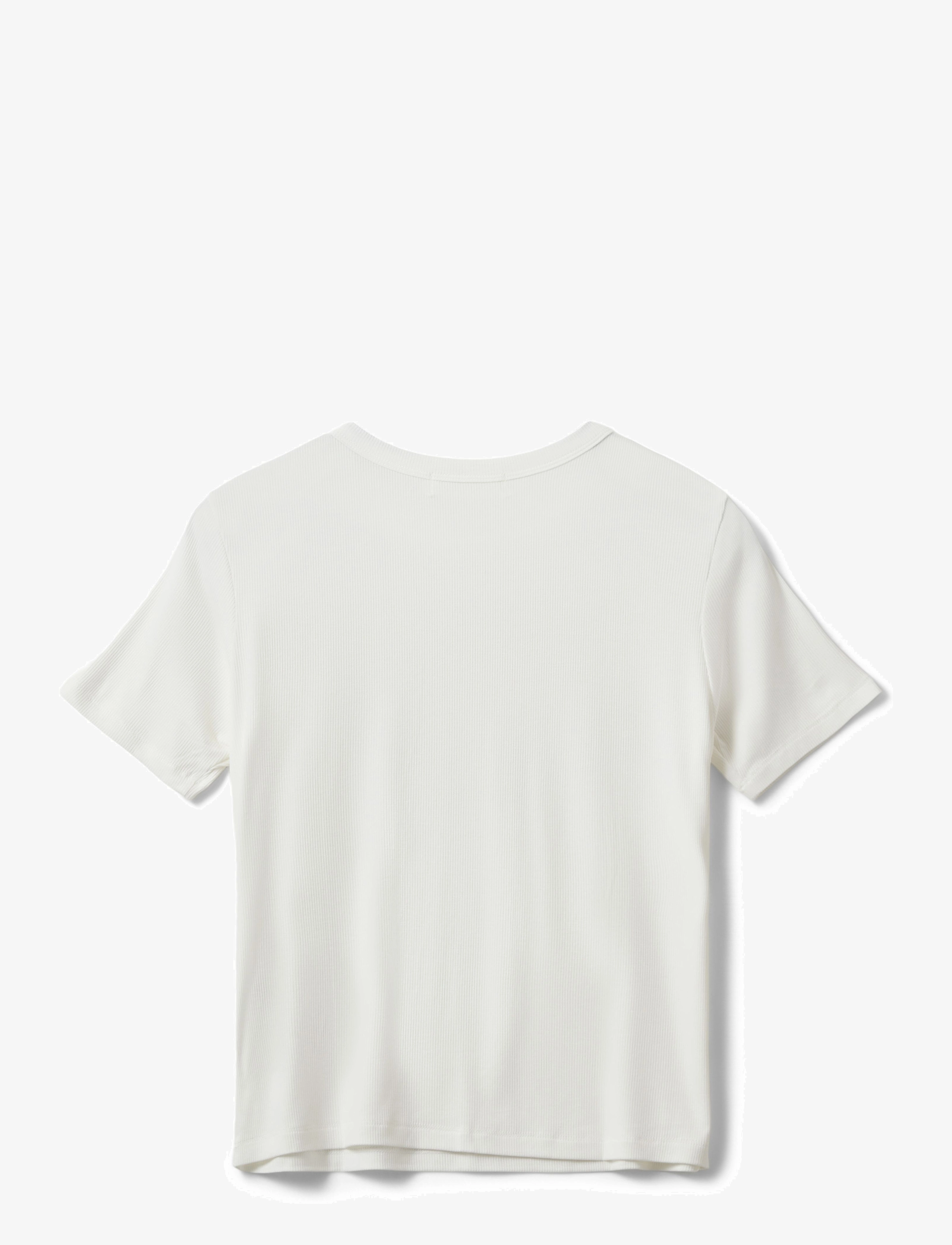 Sofie Schnoor Young - NATALIASY RIB T-SHIRT - kurzärmelige - white - 1