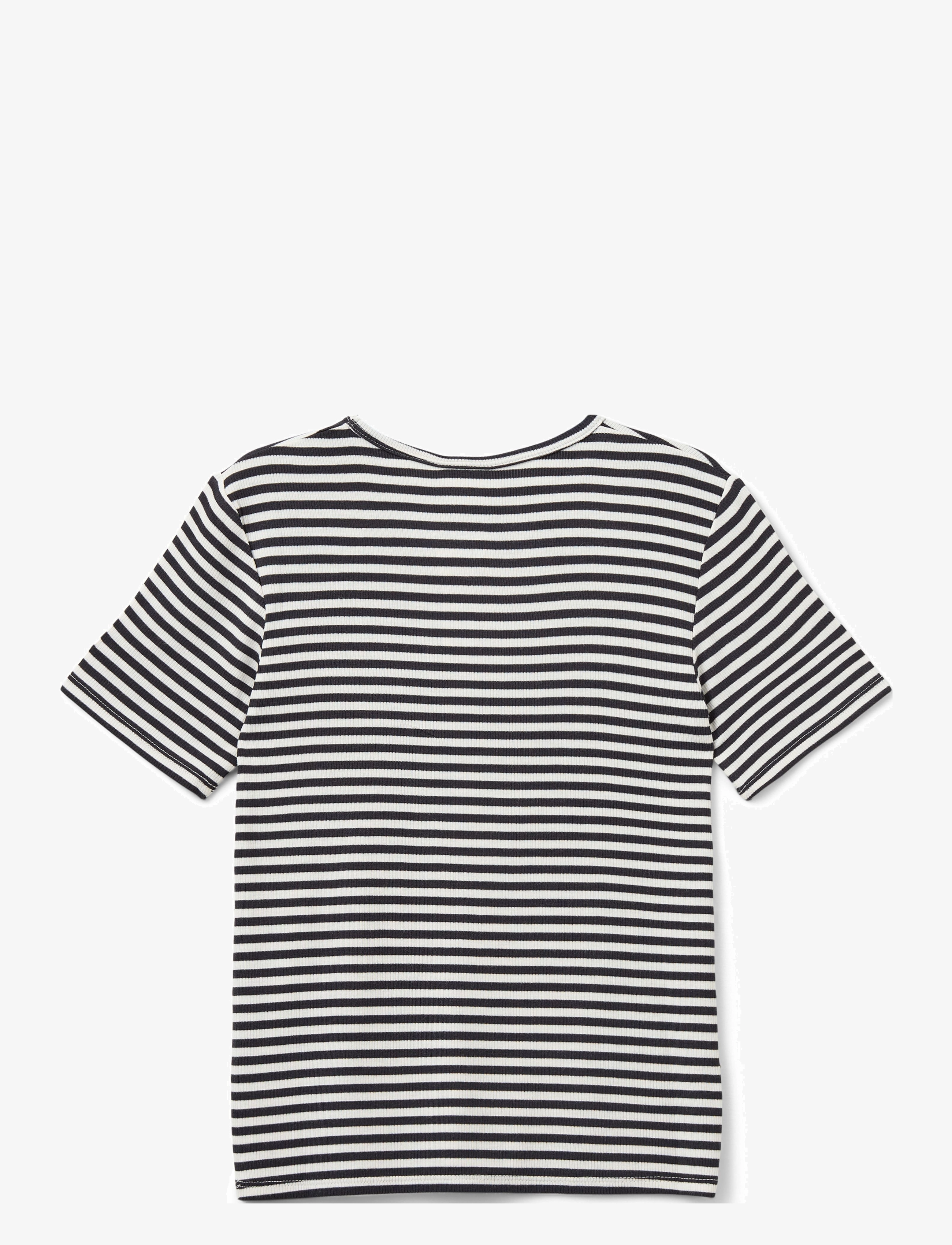 Sofie Schnoor Young - NATALIASY RIB T-SHIRT - kortermede t-skjorter - black striped - 1