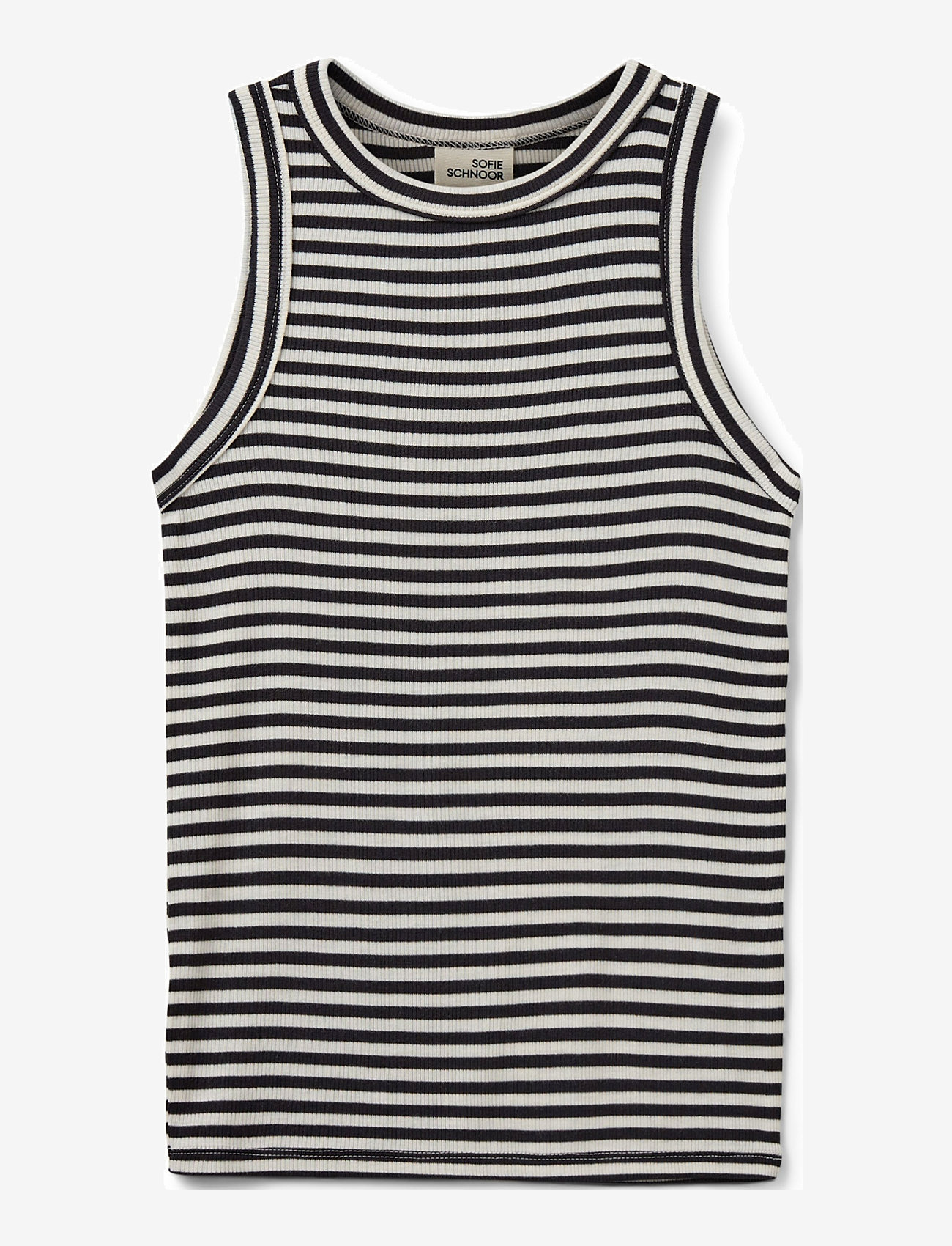 Sofie Schnoor Young - JULLIESY RIB TOP - Ærmeløs undertrøje - black striped - 0