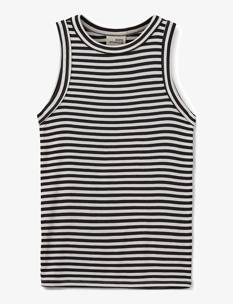 Sofie Schnoor Young - JULLIESY RIB TOP - Ærmeløs undertrøje - black striped - 0