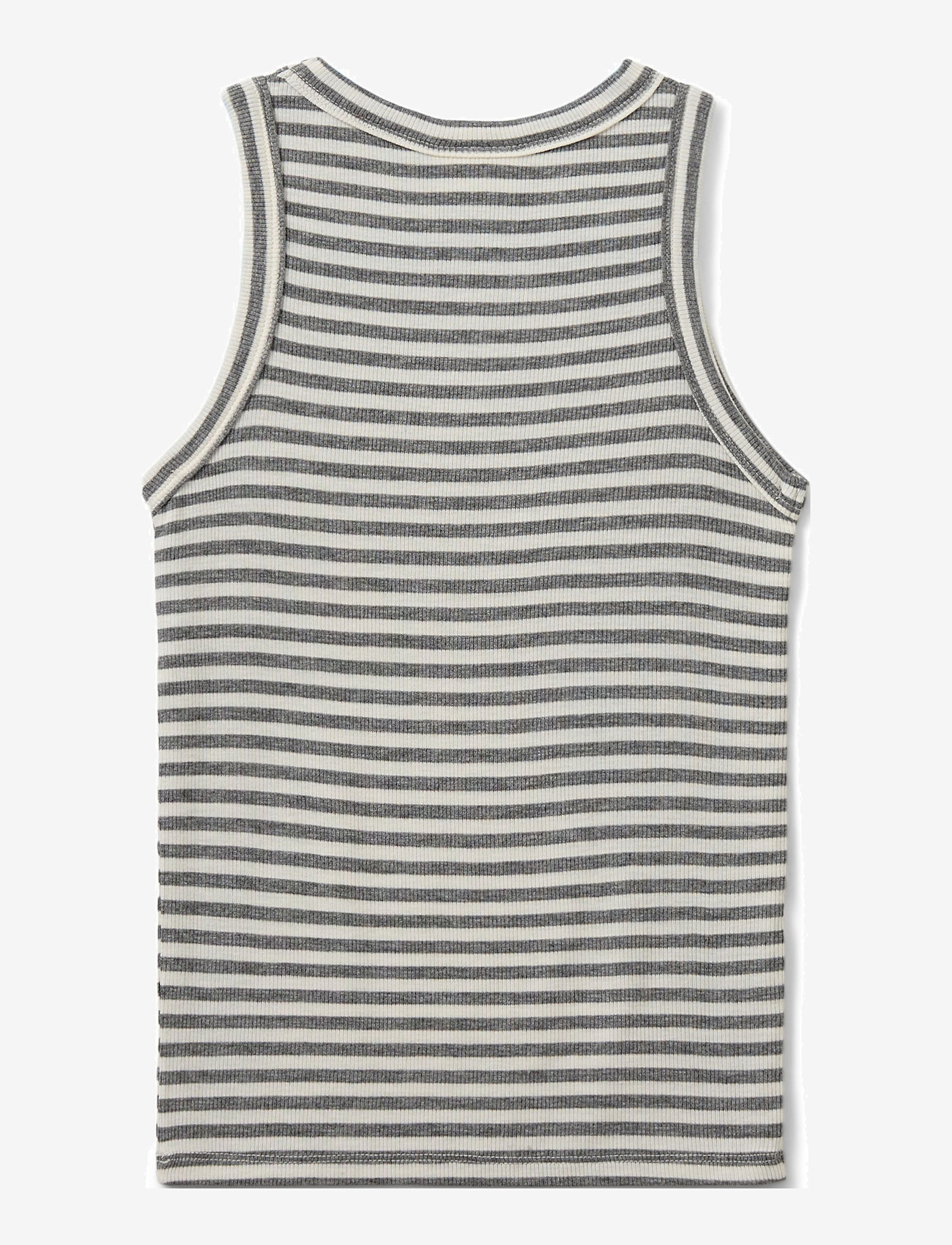 Sofie Schnoor Young - JULLIESY RIB TOP - tanktops - grey striped - 1
