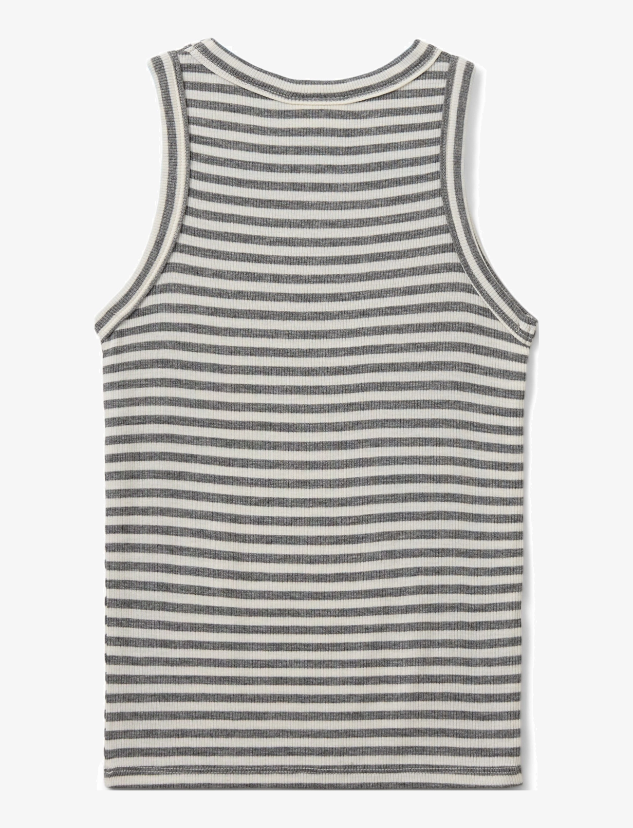 Sofie Schnoor Young - JULLIESY RIB TOP - sleeveless tops - grey striped - 1