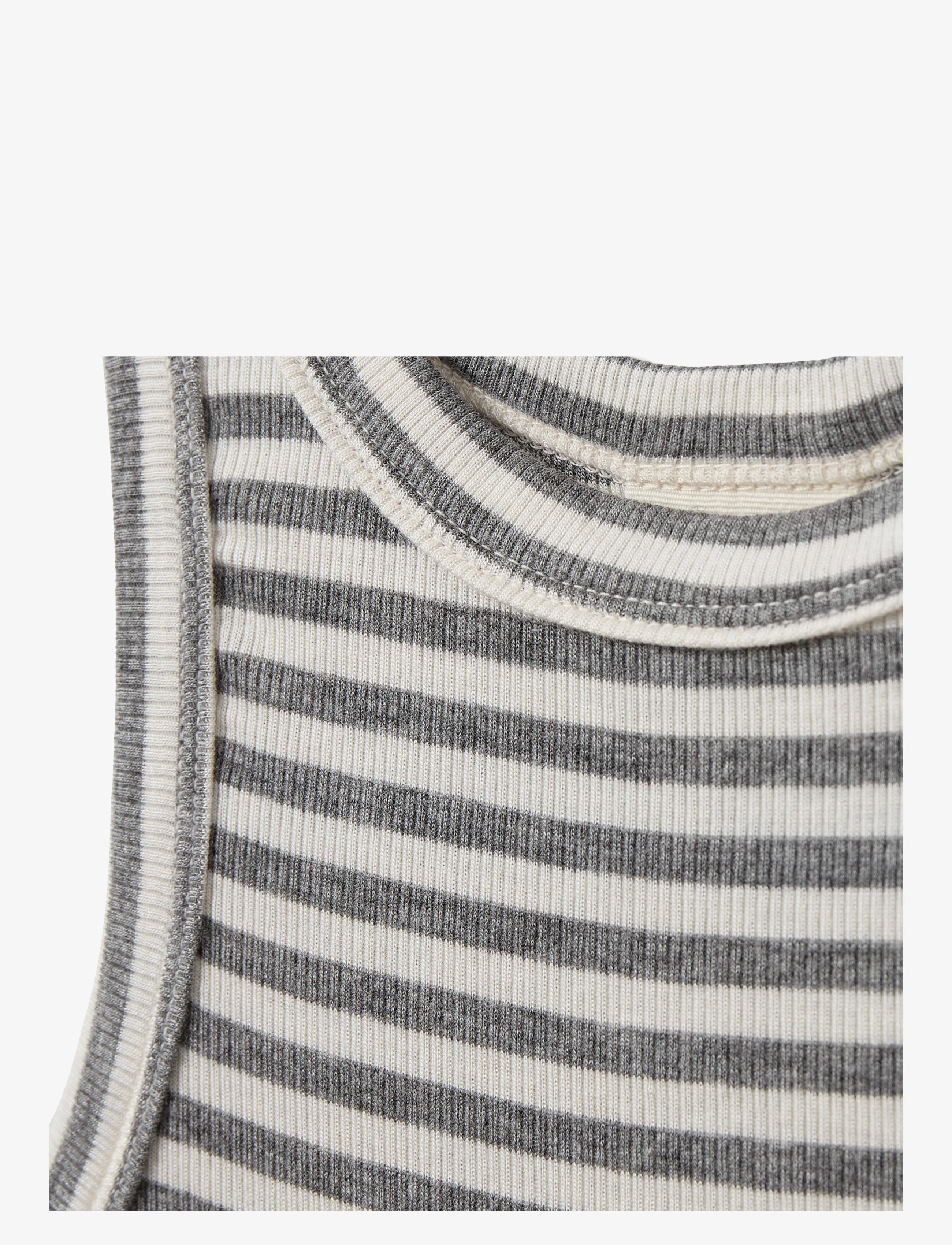 Sofie Schnoor Young - JULLIESY RIB TOP - sleeveless tops - grey striped - 2