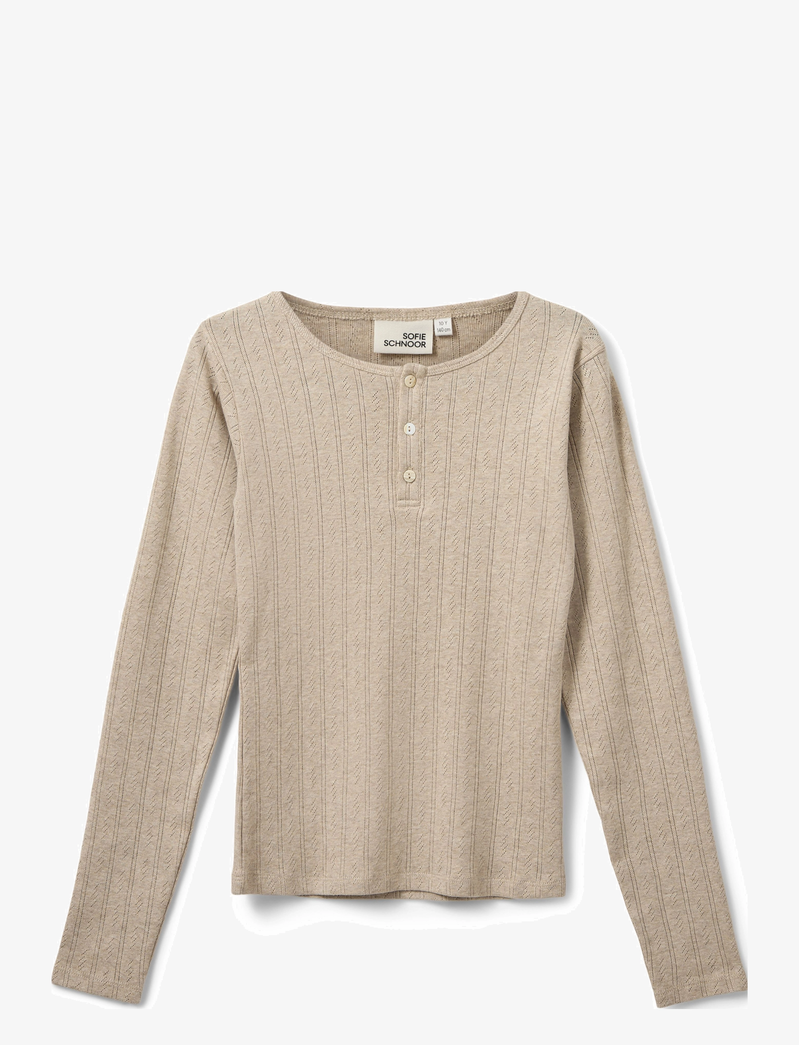 Sofie Schnoor Young PETRICIASY POINTELLE LONGSLEEVE TEE - Överdelar - BEIGE / beige