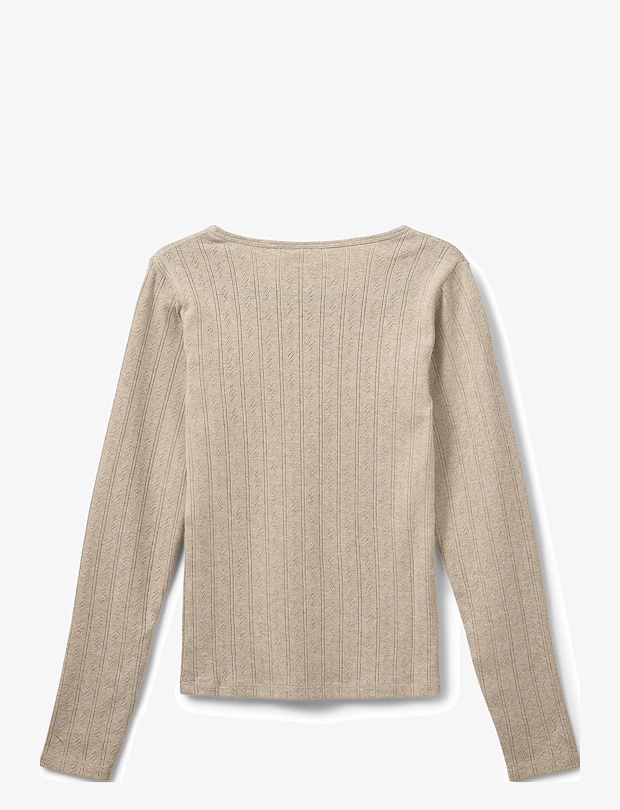 Sofie Schnoor Young - PETRICIASY T-SHIRT - långärmade t-shirts - beige - 1