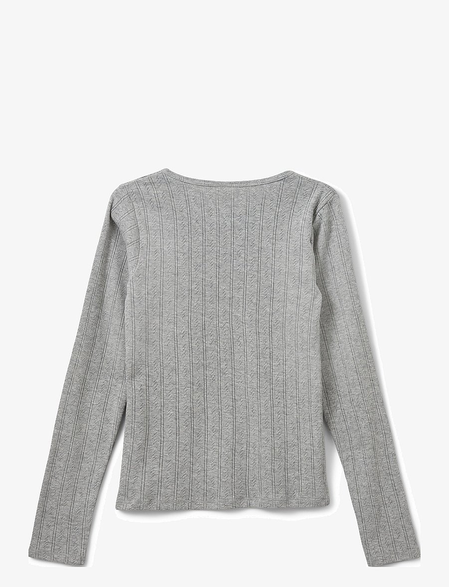 Sofie Schnoor Young - PETRICIASY T-SHIRT - pikkade varrukatega t-särgid - grey mel - 2