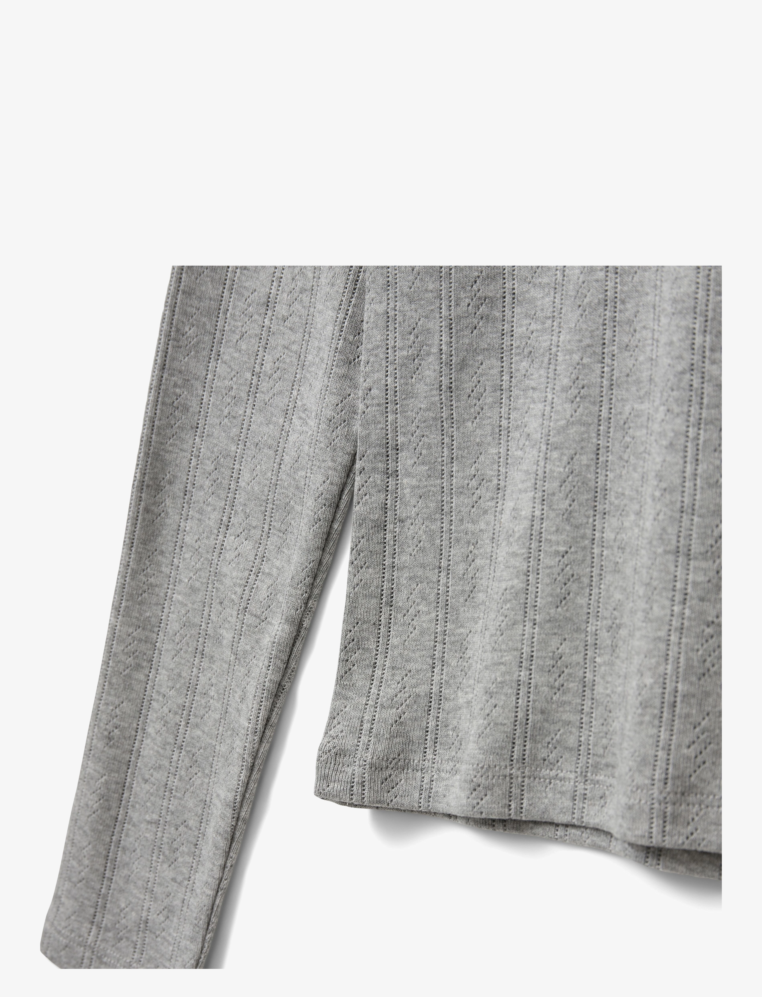 Sofie Schnoor Young - PETRICIASY POINTELLE LONGSLEEVE TEE - pitkähihaiset t-paidat - grey mel - 3