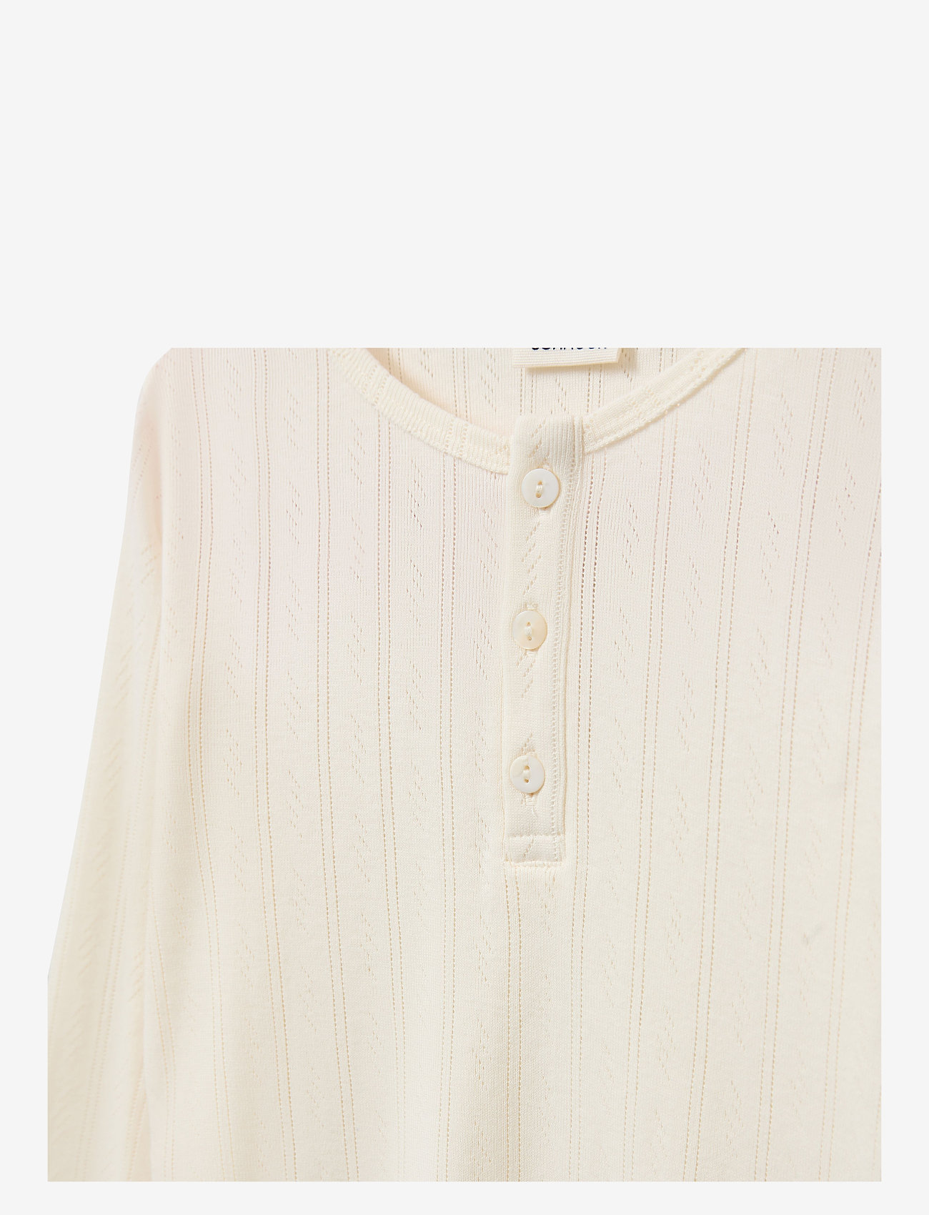 Sofie Schnoor Young - PETRICIASY POINTELLE LONGSLEEVE TEE - långärmade t-shirts - off white - 3