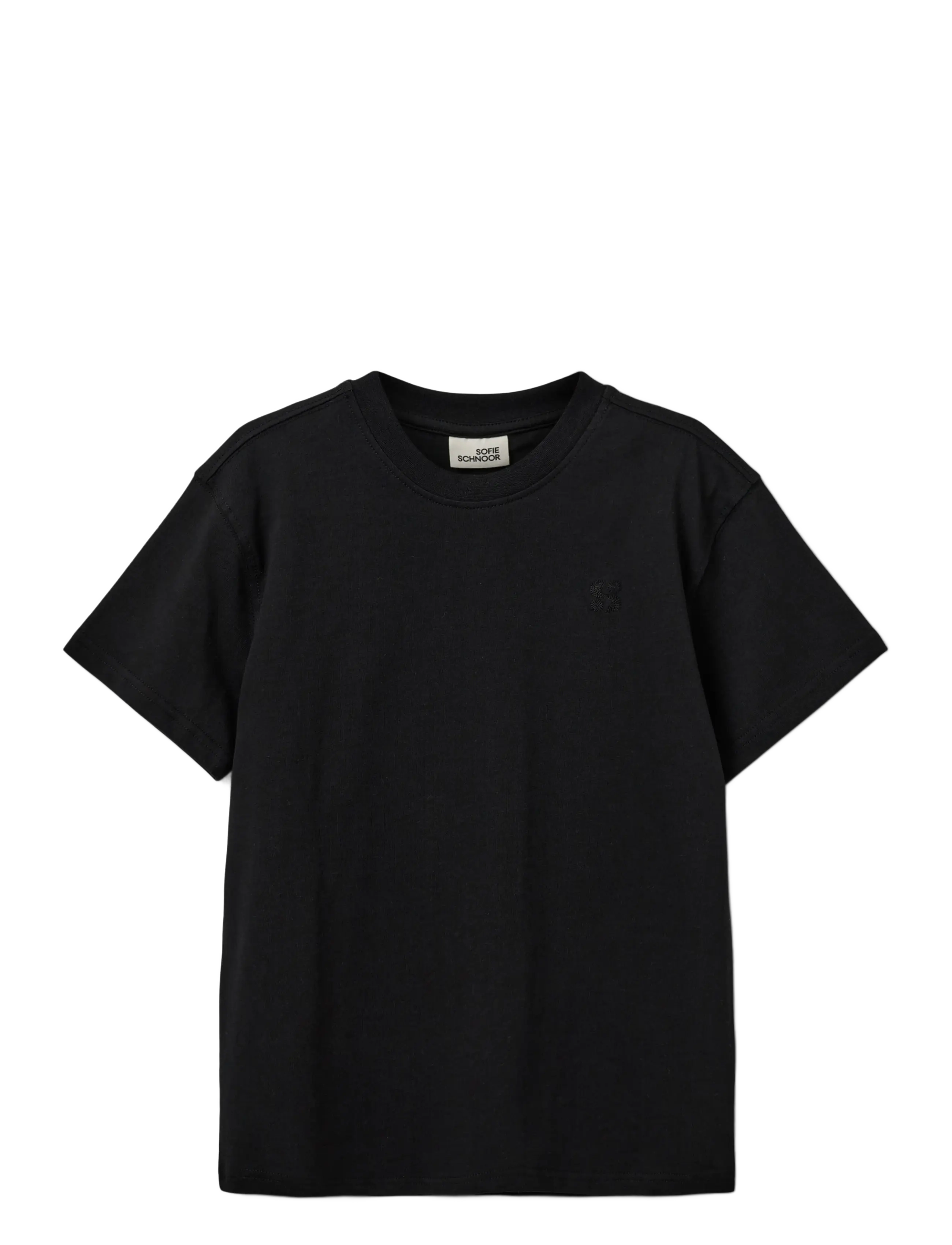 Sofie Schnoor Young Vajasy T-Shirt, 128, T-shirts, Schwarz - Short-sleeved, Kinder