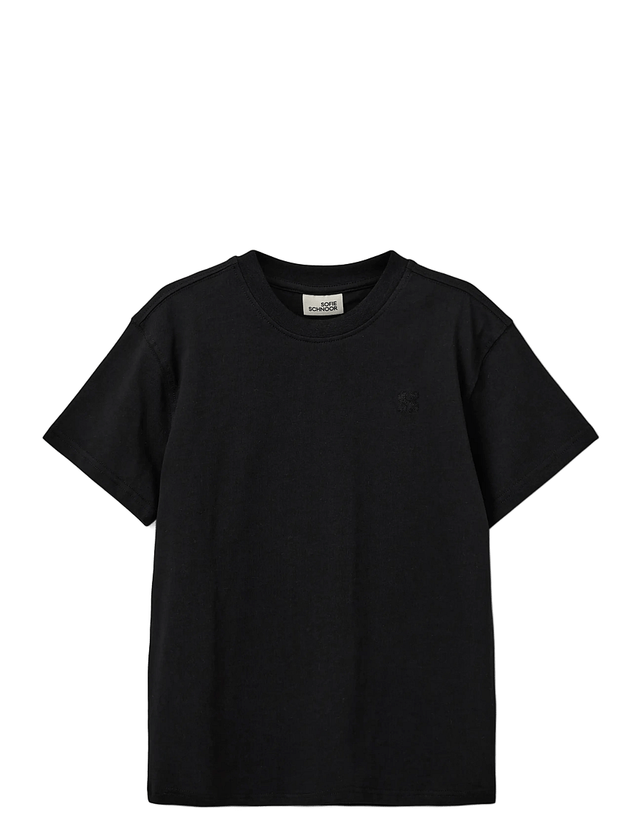 Sofie Schnoor Young - VAJASY T-SHIRT - kurzärmelige - black - 0