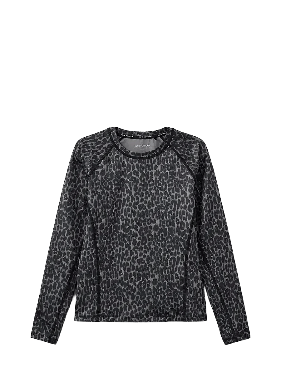 Sofie Schnoor Young - KATHRINESY T-SHIRT - langärmelig - grey leopard - 0