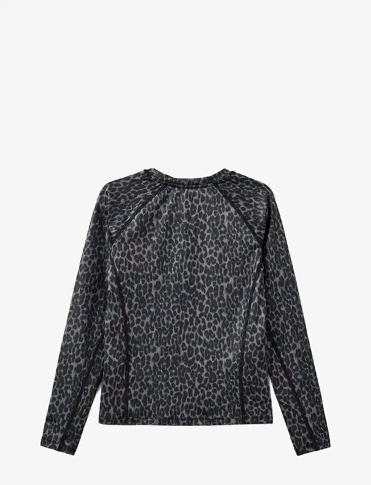 Sofie Schnoor Young - KATHRINESY T-SHIRT - langærmede t-shirts - grey leopard - 1