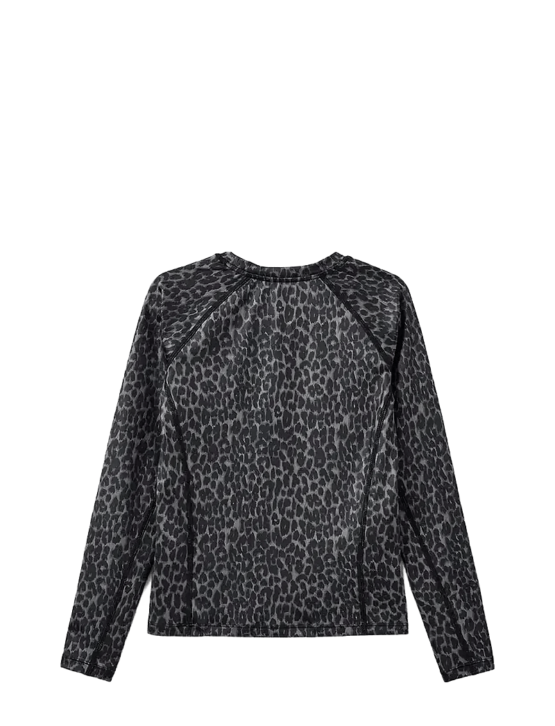 Sofie Schnoor Young - KATHRINESY T-SHIRT - langærmede t-shirts - grey leopard - 1
